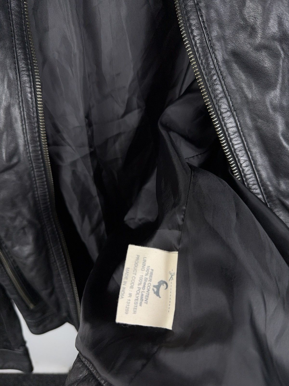 Vintage Vintage Leather Jacket Genuine Leahter bomber Moto Oldmoney Size L / US 10 / IT 46 - 9 Thumbnail