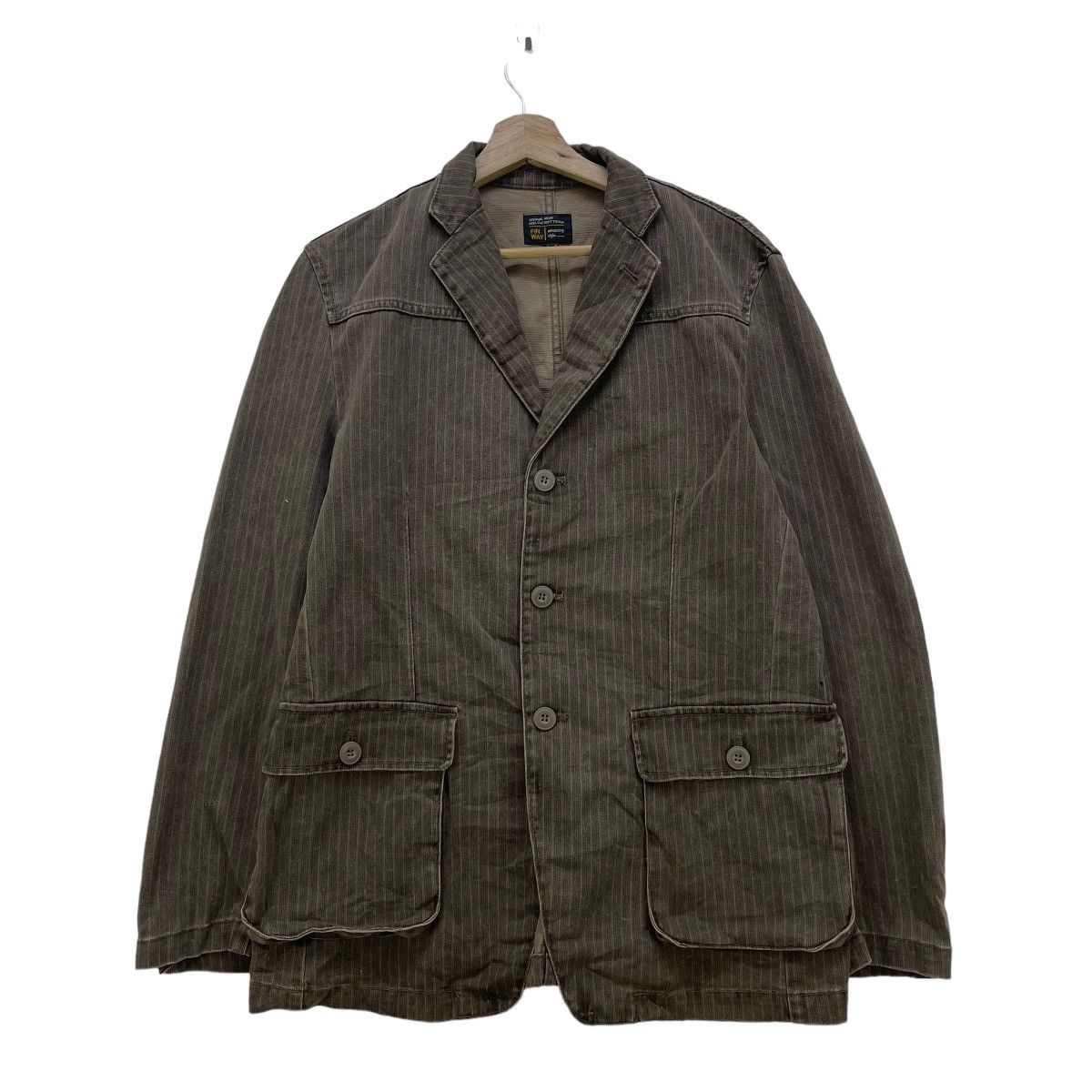 Japanese Brand × Vintage Japanese Bran Fin Way Dual Pocket Chore Jacket Size US M / EU 48-50 / 2 - 1 Thumbnail