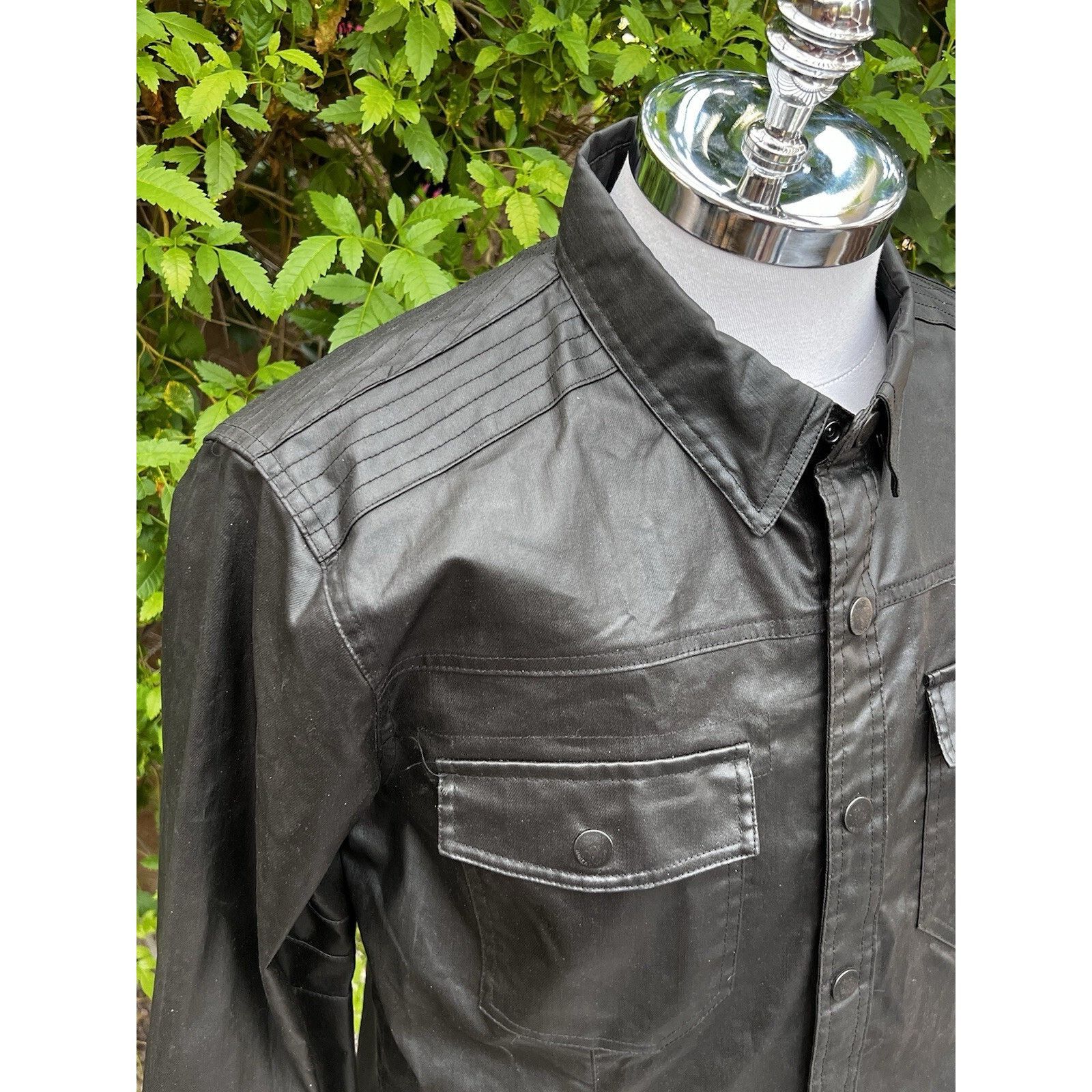 Harley Davidson Harley Davidson (L) Mens Black Shirt Jacket Faux Leather Size US L / EU 52-54 / 3 - 1 Thumbnail