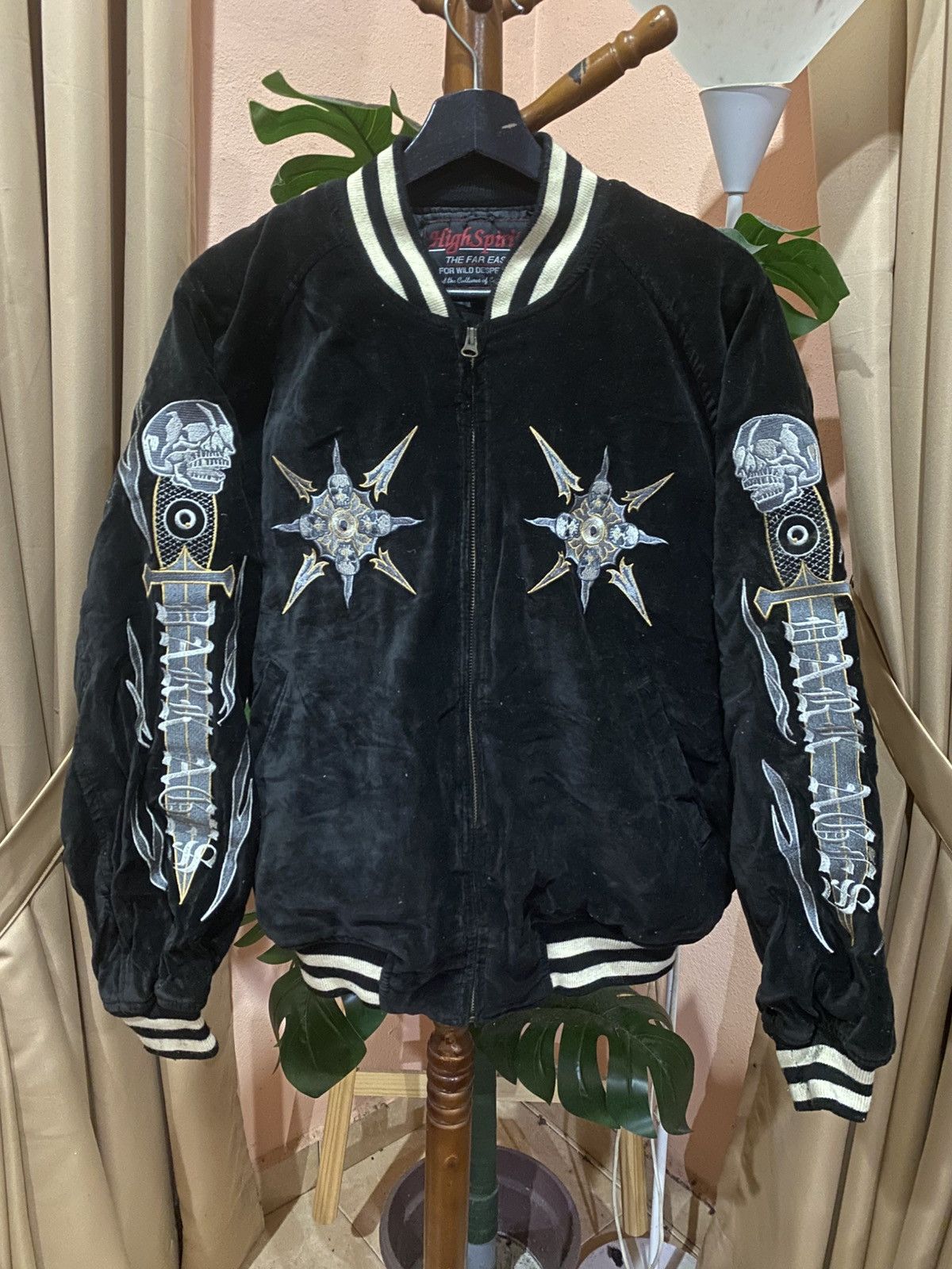 Japanese Brand High Spirits I’ll Not Sell My Heart Skull Embroidered Bomber Size US M / EU 48-50 / 2 - 7 Thumbnail