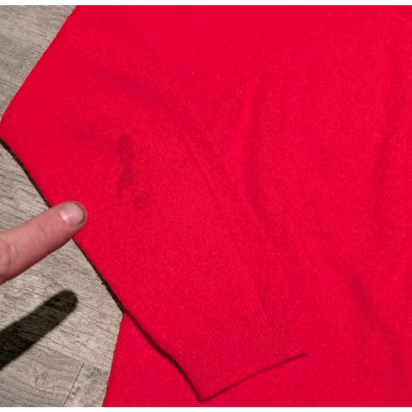 Vintage VINTAGE Garland Dreamspun Women's Red Pullover Sweater S/M 1950s 60s Secretary/Geek Look Mens? Size S / US 4 / IT 40 - 4 Thumbnail