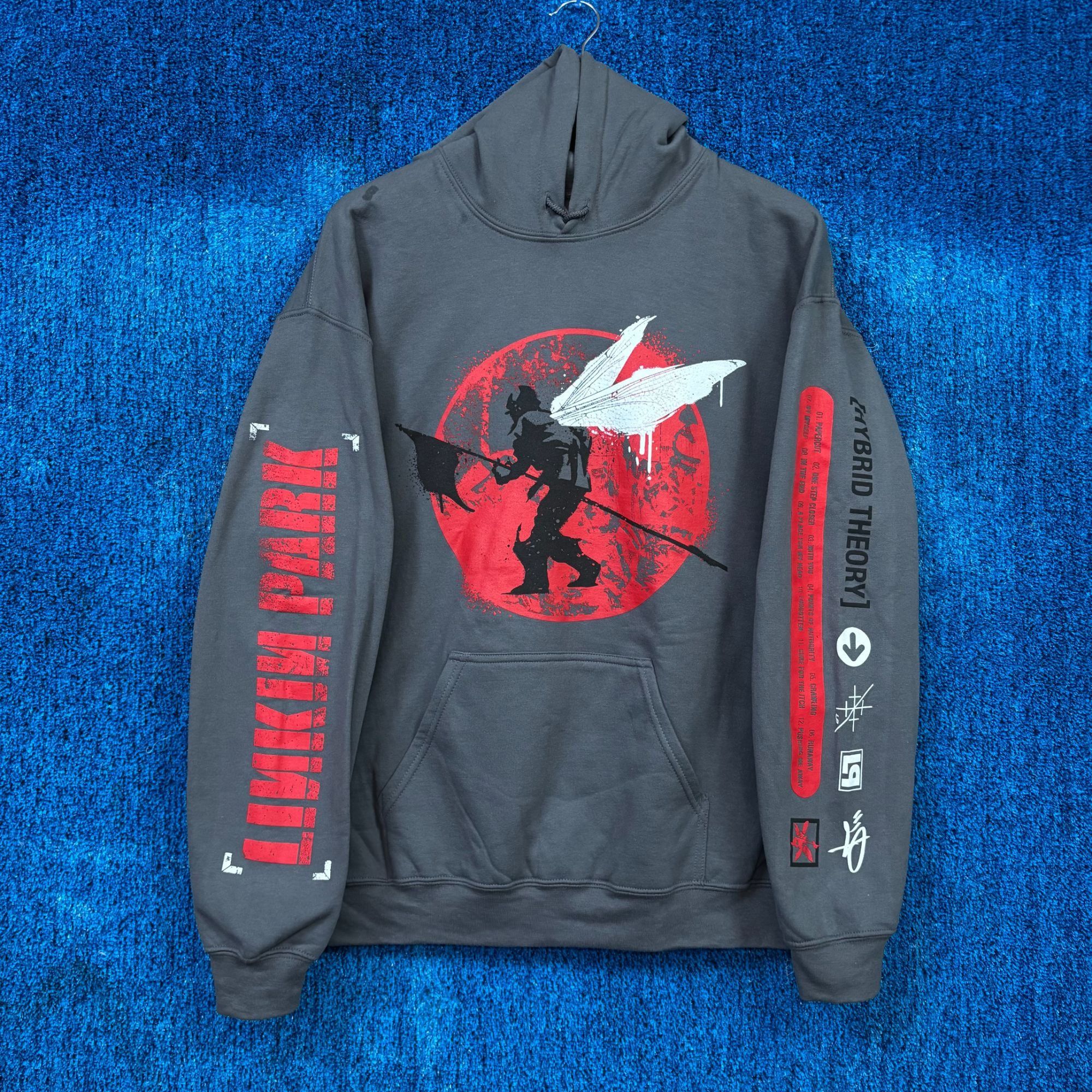 Linkin Park Hybrid Theory Album Cover Nu Metal Band Hoodie L