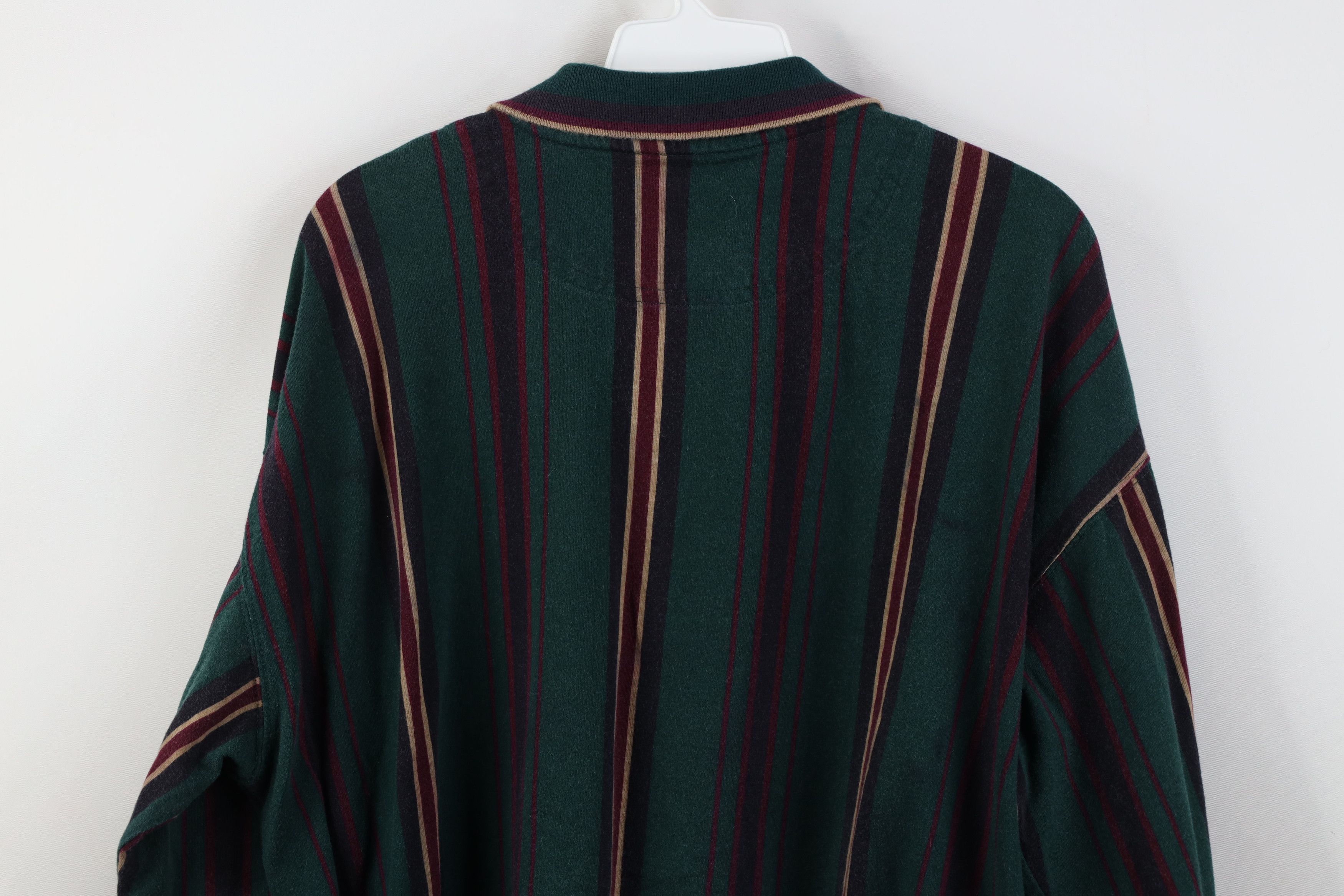 Vintage Vintage 90s Streetwear Striped Long Sleeve Rugby Polo Shirt Size US L / EU 52-54 / 3 - 13 Thumbnail