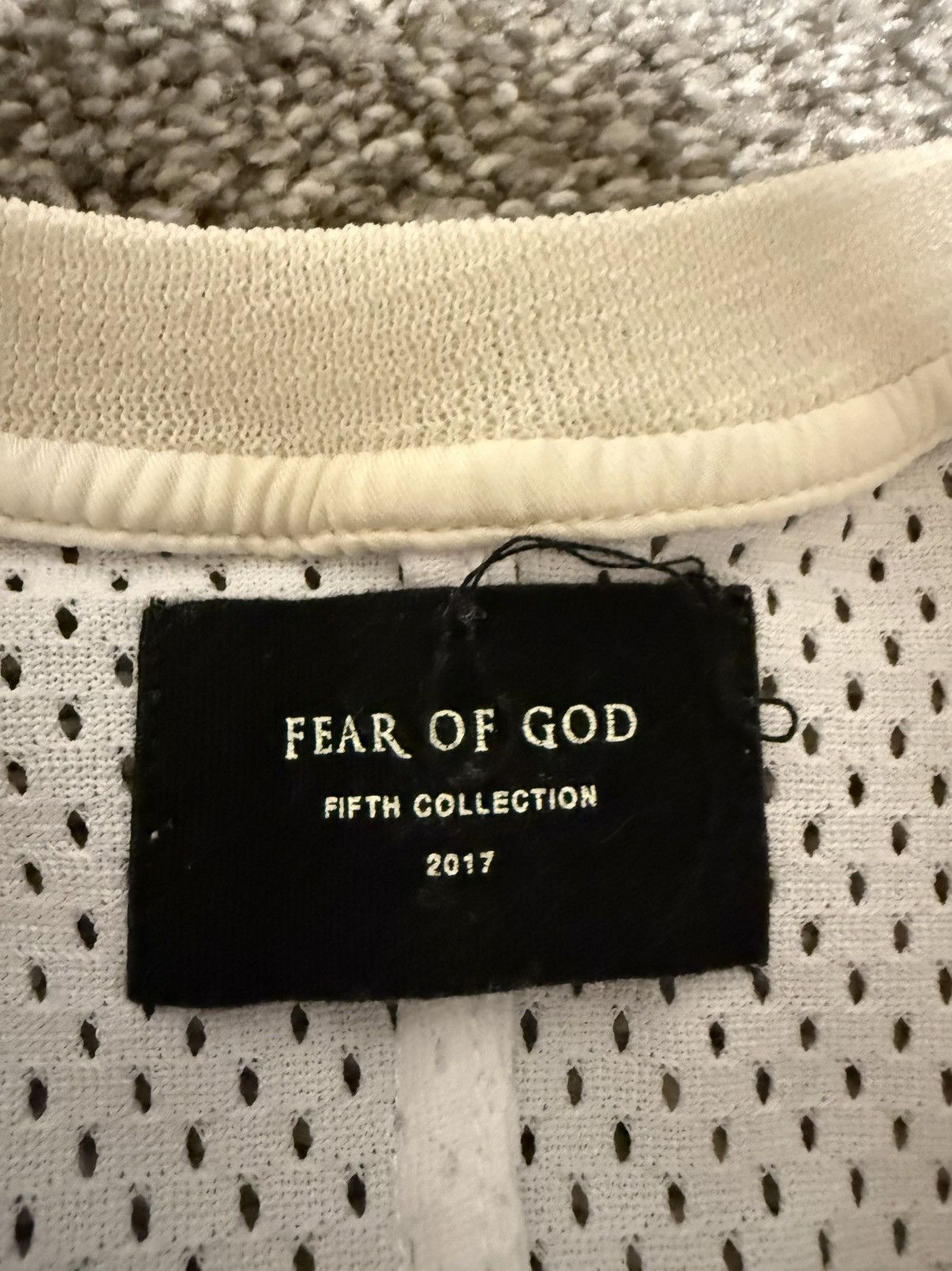 Fear of God White Mesh Tank Fifth Collection Size US S / EU 44-46 / 1 - 2 Thumbnail