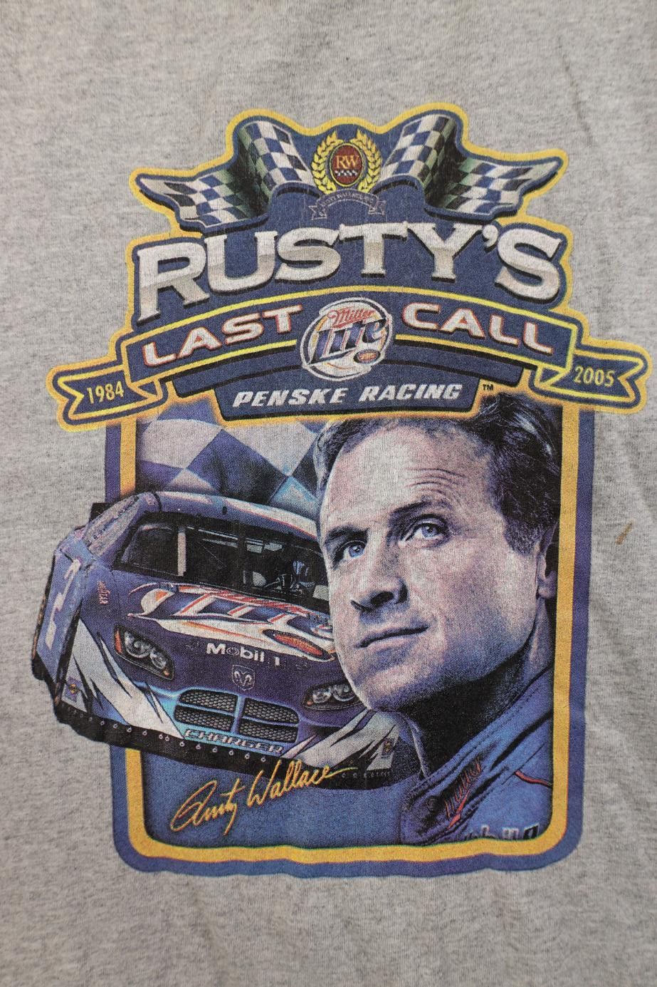 Vintage Vintage Y2K 2005 NASCAR Last Season Racing T-Shirt Gray Size US XL / EU 56 / 4 - 7 Thumbnail