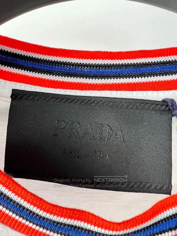 Prada Prada Men's Summer White Cotton T-Shirt. Size US M / EU 48-50 / 2 - 2 Thumbnail