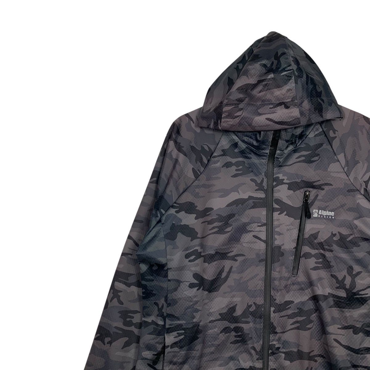 Japanese Brand ALPINE DESIGN Windbreaker Hoodie Jacket #2502-C112 Size US L / EU 52-54 / 3 - 6 Thumbnail