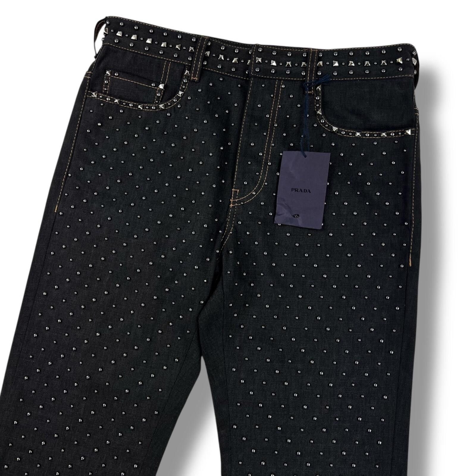 Prada Prada FW18 Stud Embellished Jeans Size US 30 / EU 46 - 1 Thumbnail