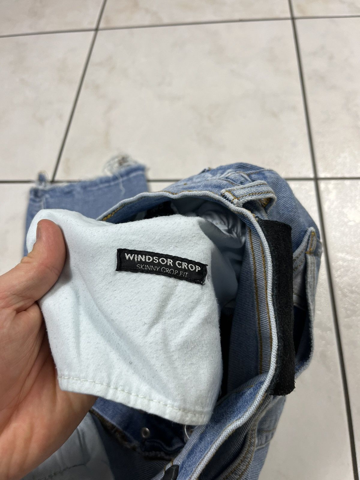 Designer × Prps PRPS windsor crop skinny fit distressed denim jeans pants Size US 32 / EU 48 - 22 Thumbnail