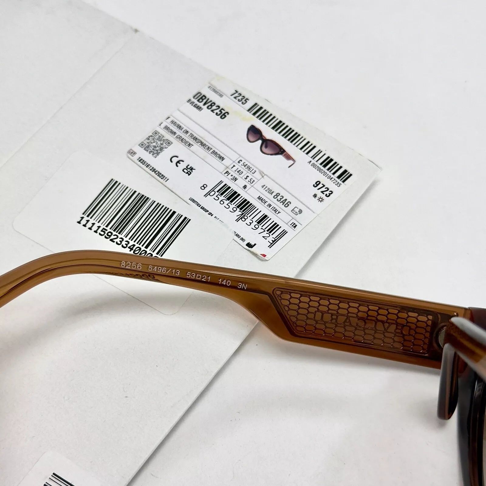 Bvlgari BVLGARI Serpenti VIPER BV8256 Brown Gold Metal Sunglass 8256 Size ONE SIZE - 3 Thumbnail