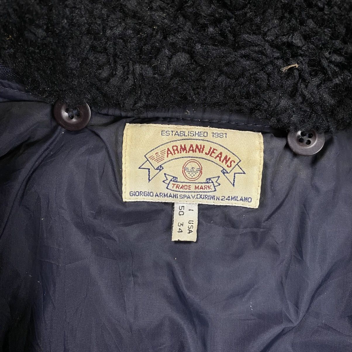 Armani Vintage 90s Armani jeans padded jacket Size US L / EU 52-54 / 3 - 11 Thumbnail