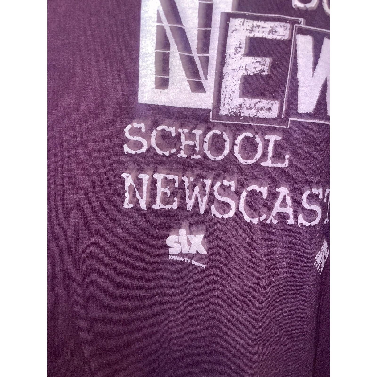 Vintage Vintage Super News Shirt School Newcaster Waxman Tee VTG 90s Size US L / EU 52-54 / 3 - 3 Thumbnail