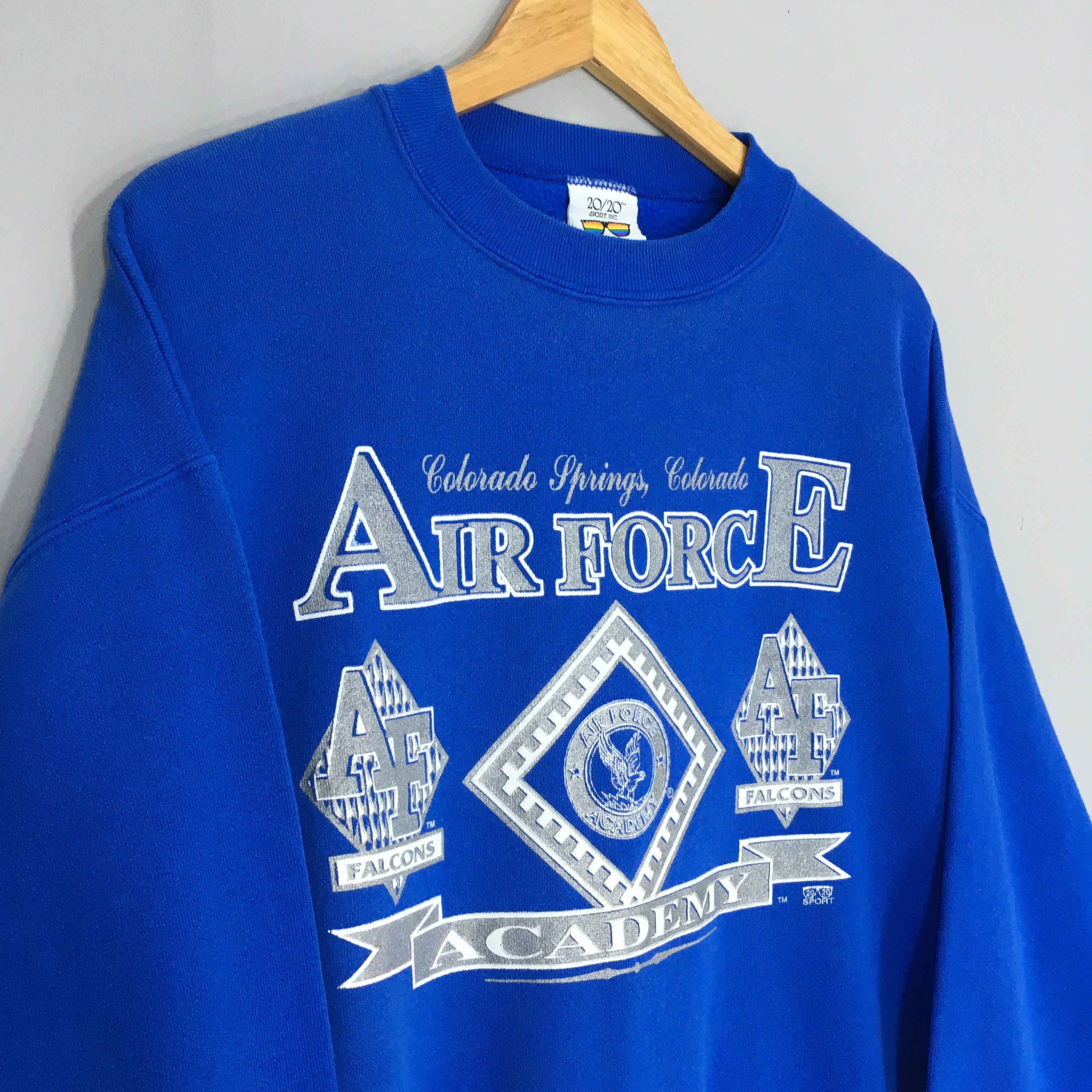 NCAA × Vintage Vintage 90s Air Force Falcons NCAA Sweatshirt Size US XL / EU 56 / 4 - 4 Thumbnail
