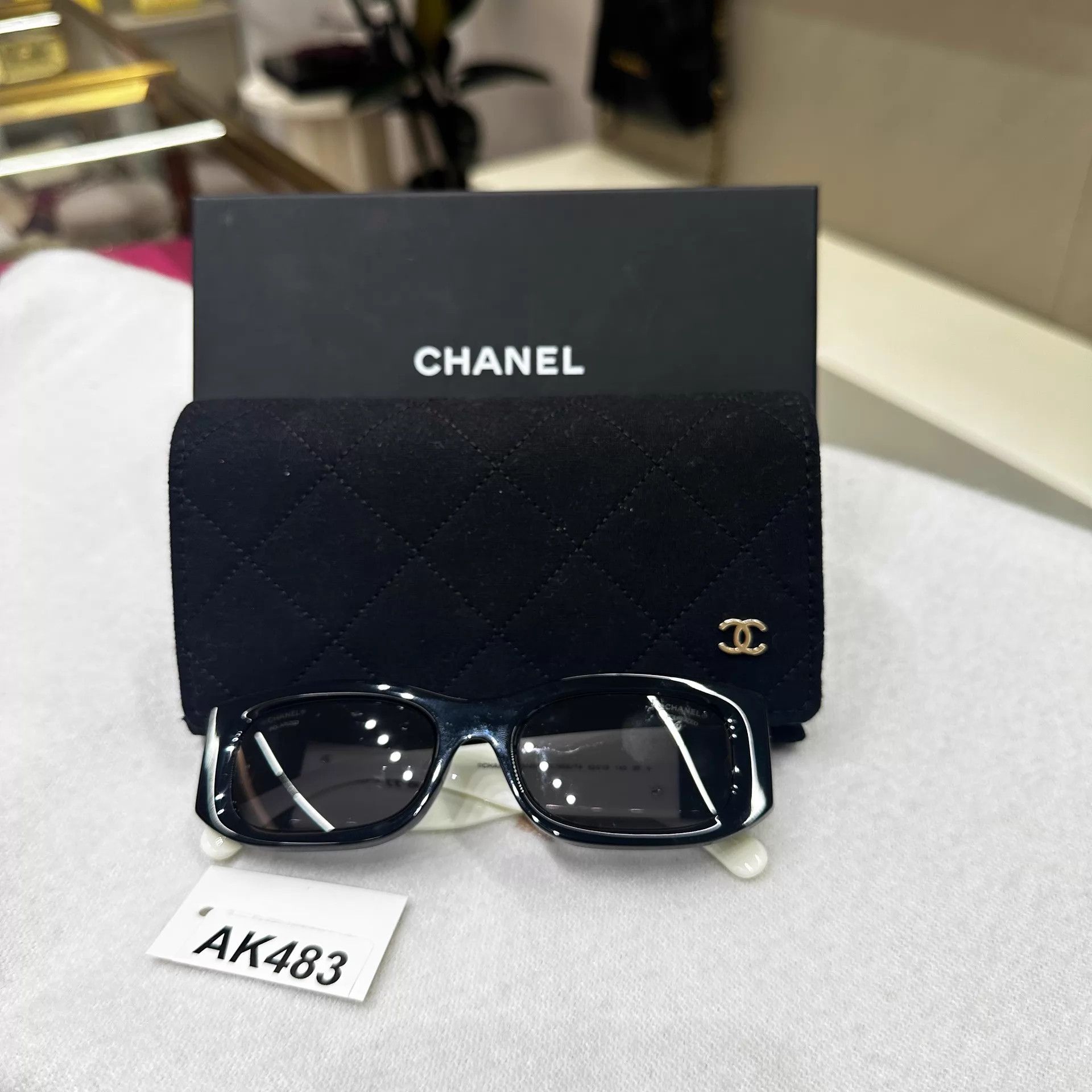 Chanel Chanel Panda Sunglasses Yibo New w/ Case Dust Bag AK483 Size ONE SIZE - 1 Thumbnail