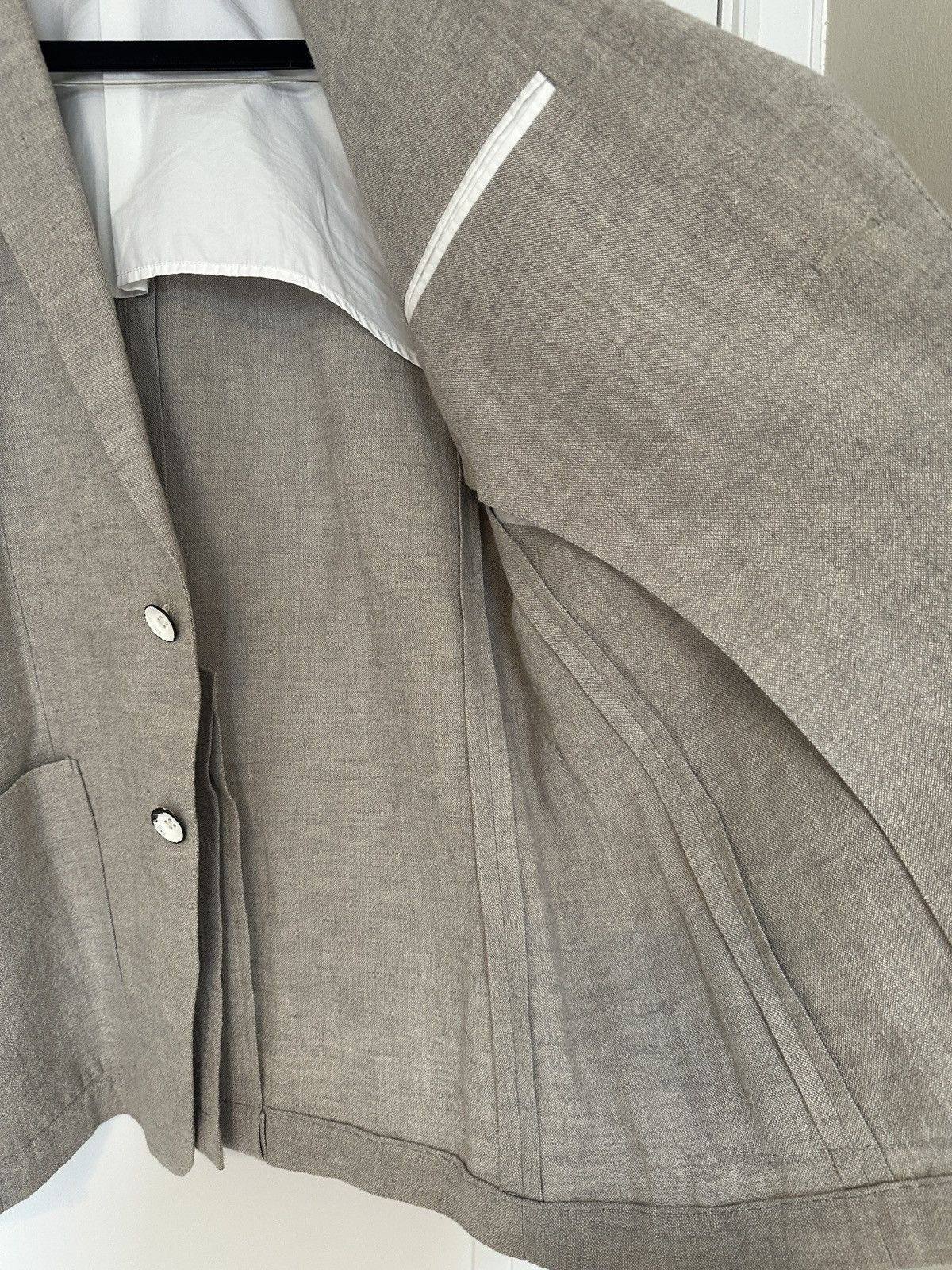 Rag & Bone Half-lined Notch Collar Linen Blazer Size 38R - 6 Thumbnail