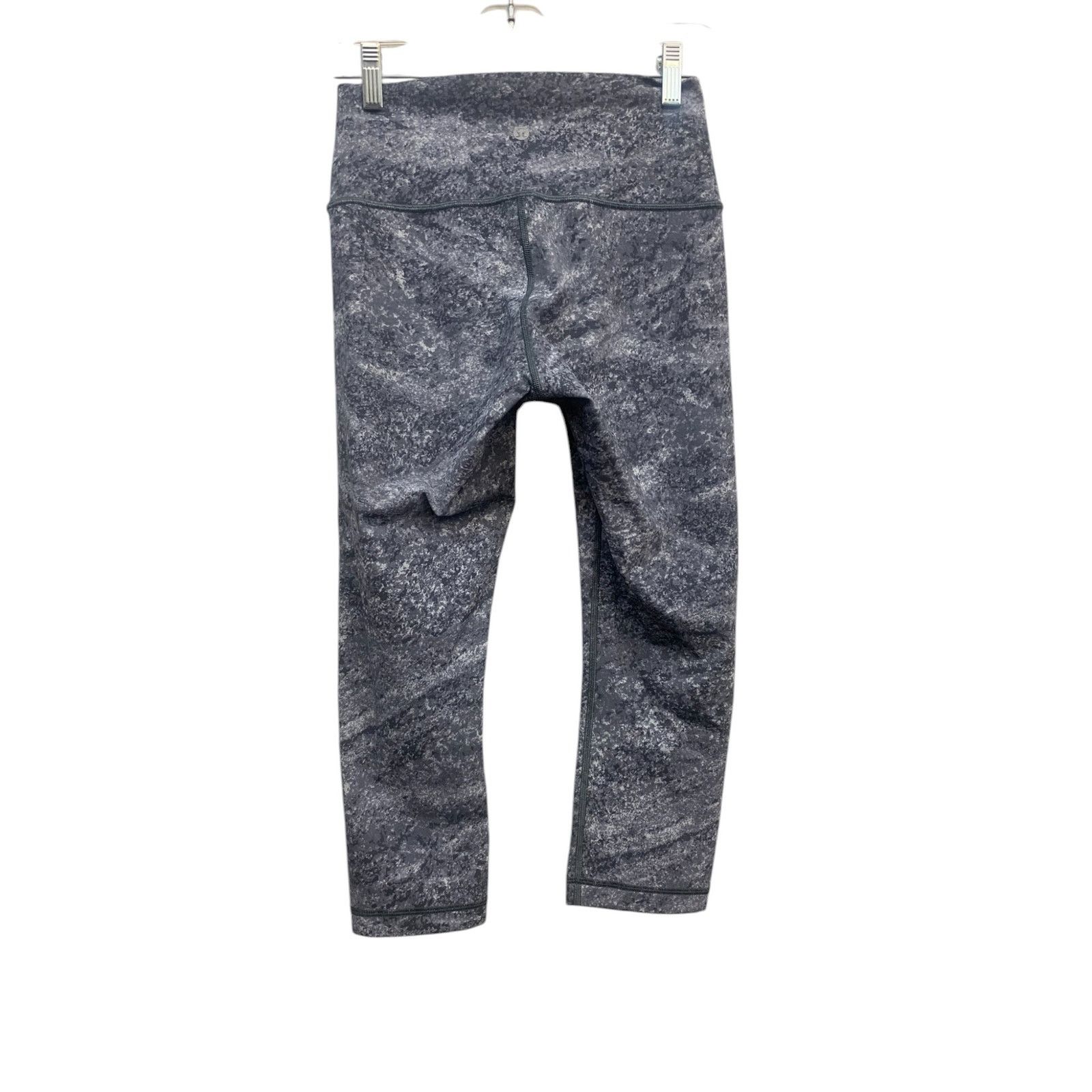 Lululemon Lululemon Wunder Under Crop (Hi-Rise) 21" Area Ice Grey SZ 6 Size 28" / US 6 / IT 42 - 6 Thumbnail