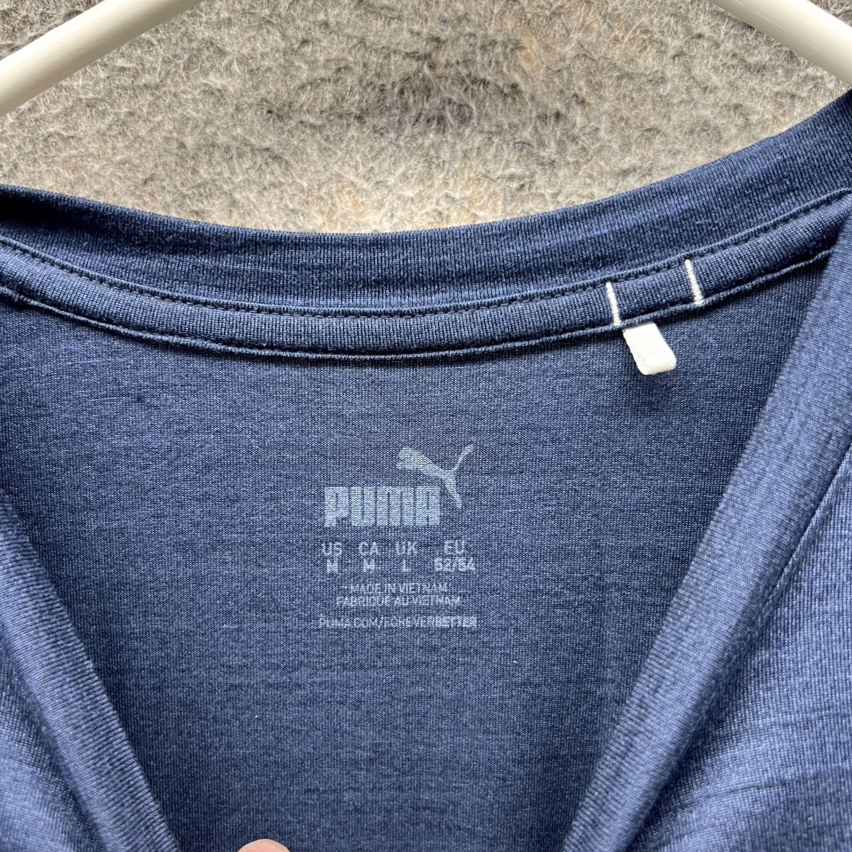 Puma Puma Shirt Mens M Blue Performance Athletic Training Short Sleeve Tee Size US M / EU 48-50 / 2 - 4 Thumbnail