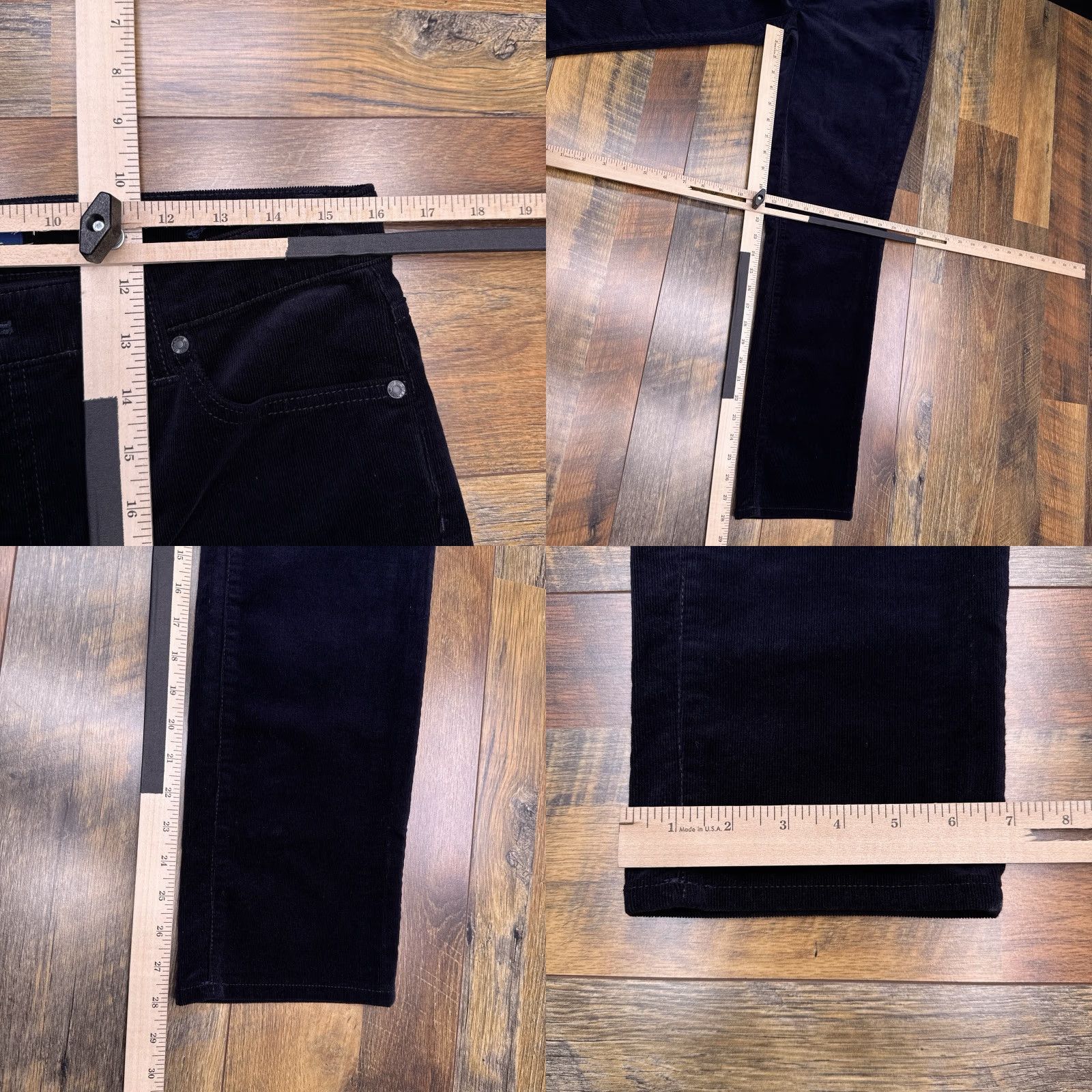Talbots Talbots Jeans Womens 10P High Waist Straight Leg Corduroy Navy Blue Stretch 5-Pocket Regular Petite Size 32" / US 10 / IT 46 - 8 Thumbnail