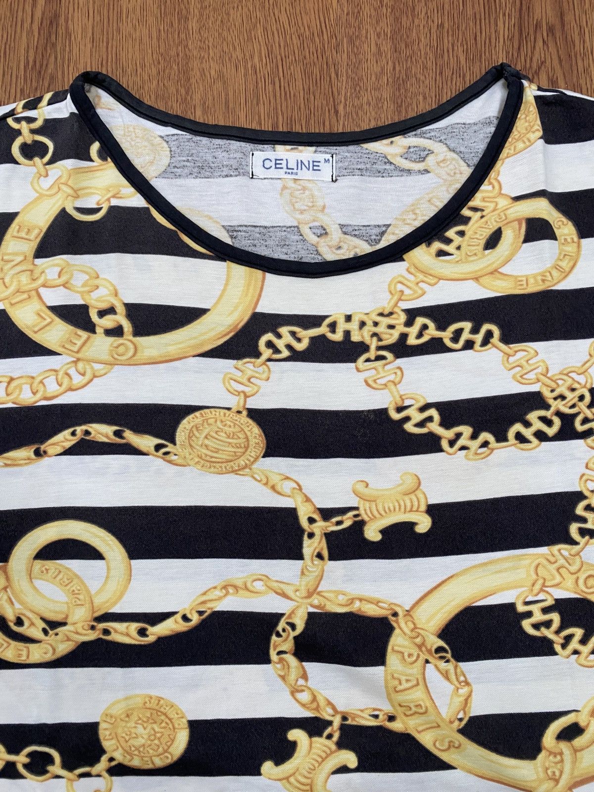 Celine Vintage Celine baroque t-shirt Size US L / EU 52-54 / 3 - 3 Thumbnail