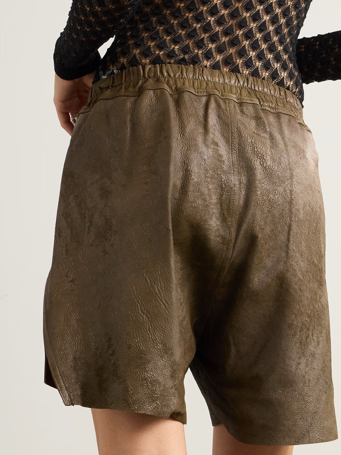 Rick Owens o1y0126 Short in Brown Size 27" / US 4 / IT 40 - 3 Thumbnail