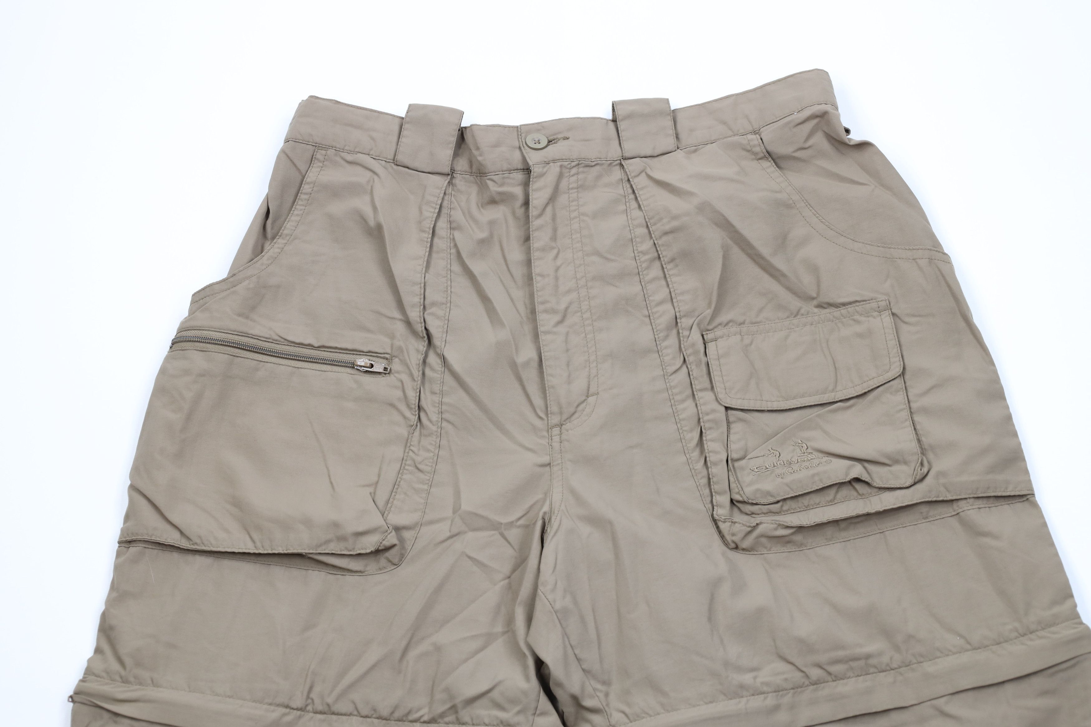 Cabelas Vintage Cabelas Wide Leg Convertible Cargo Pants Brown Size US 36 / EU 52 - 2 Thumbnail