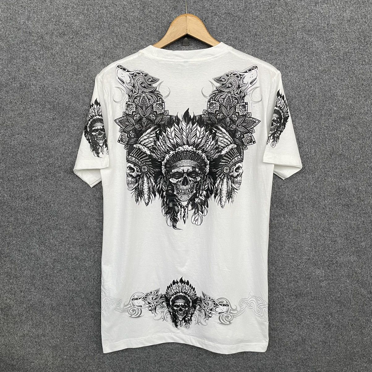 Affliction Y2K Apache Skulls Affliction Double Sided Crazy Detailing T Size US M / EU 48-50 / 2 - 6 Thumbnail