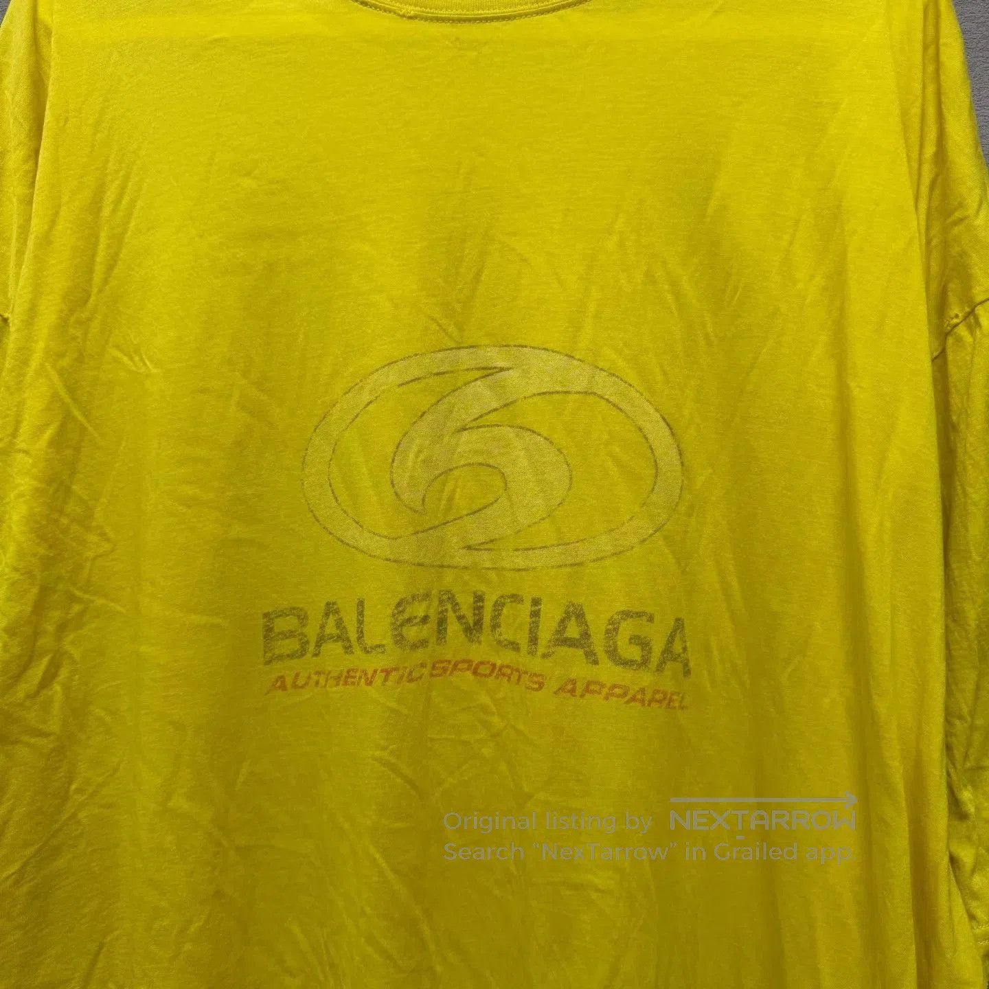 Balenciaga Oversized Yellow Short Sleeve T. Size US L / EU 52-54 / 3 - 4 Thumbnail