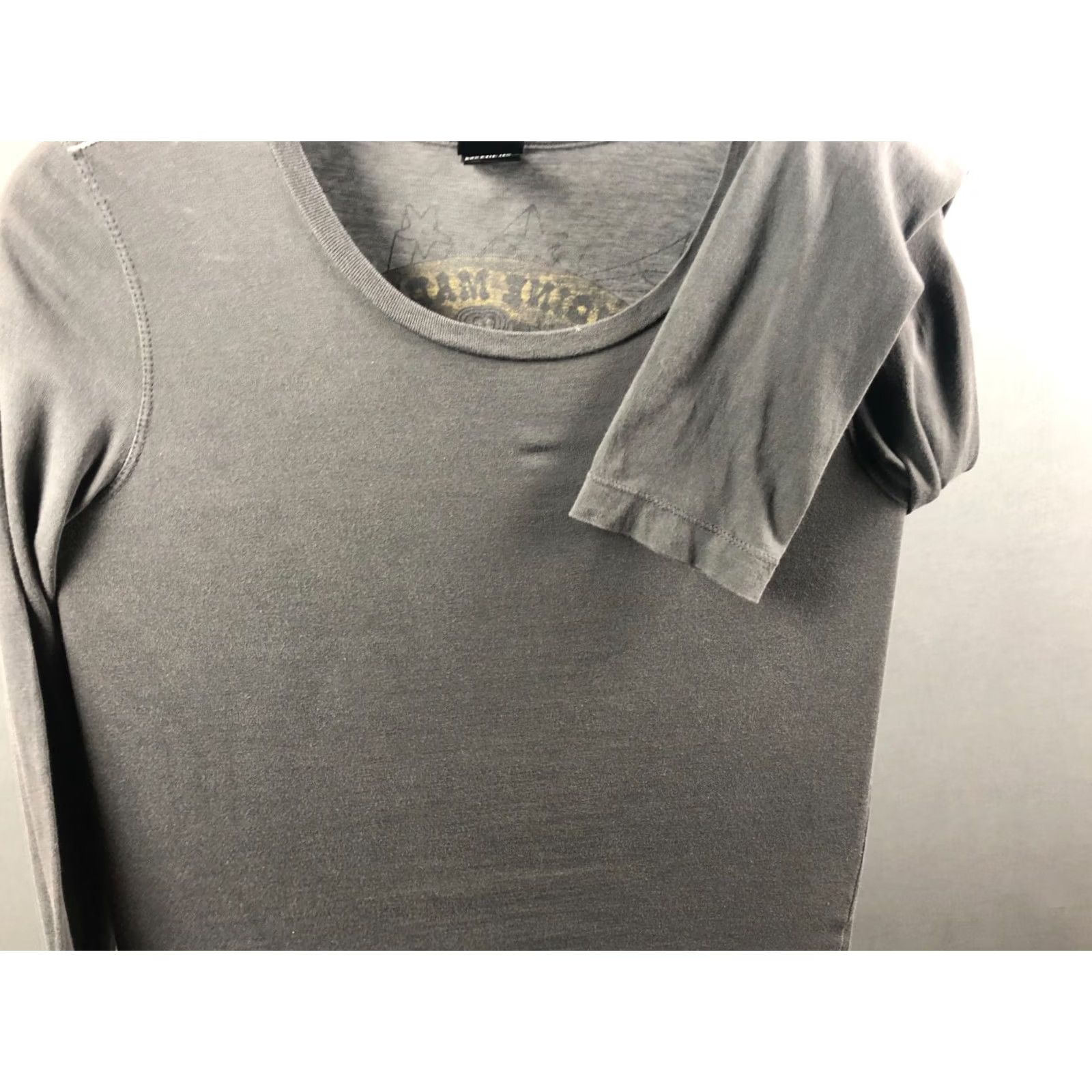 Diesel Diesel Women's T-Shirt Long Sleeve Cotton Gray M Printed Size M / US 6-8 / IT 42-44 - 5 Thumbnail