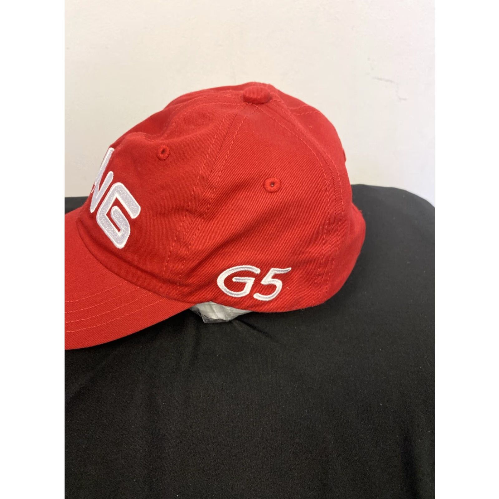 Logo 7 PING G5 Golf Hat Cap - Red Embroidered Logo - Adjustable Strapback Knit Cotton - Unisex Adults - Casual Golf Headwear Size ONE SIZE - 2 Thumbnail