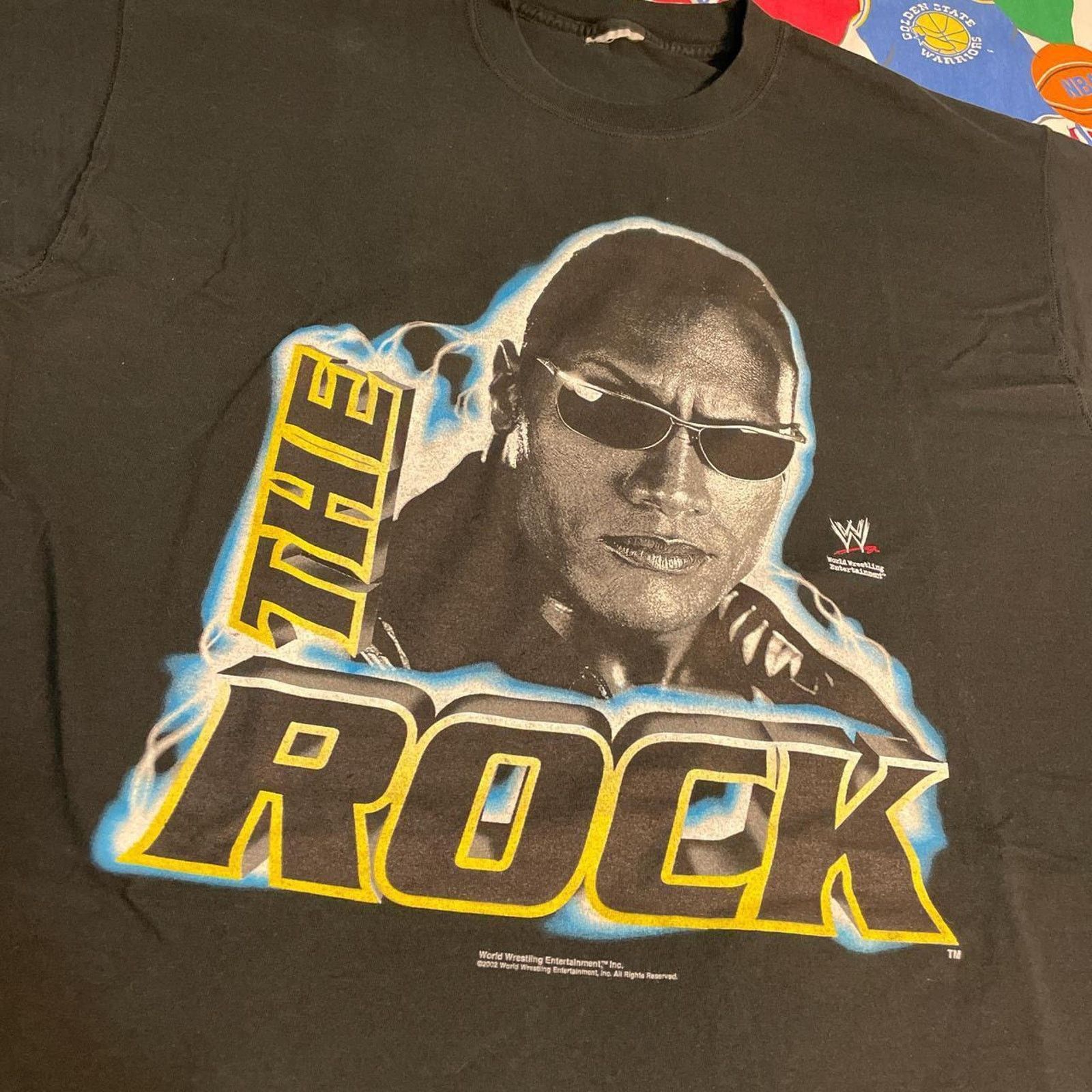 Vintage × WWE × WWF Vintage 2002 WWF The Rock Poontag Pie Wrestling Tee Size US XL / EU 56 / 4 - 3 Thumbnail