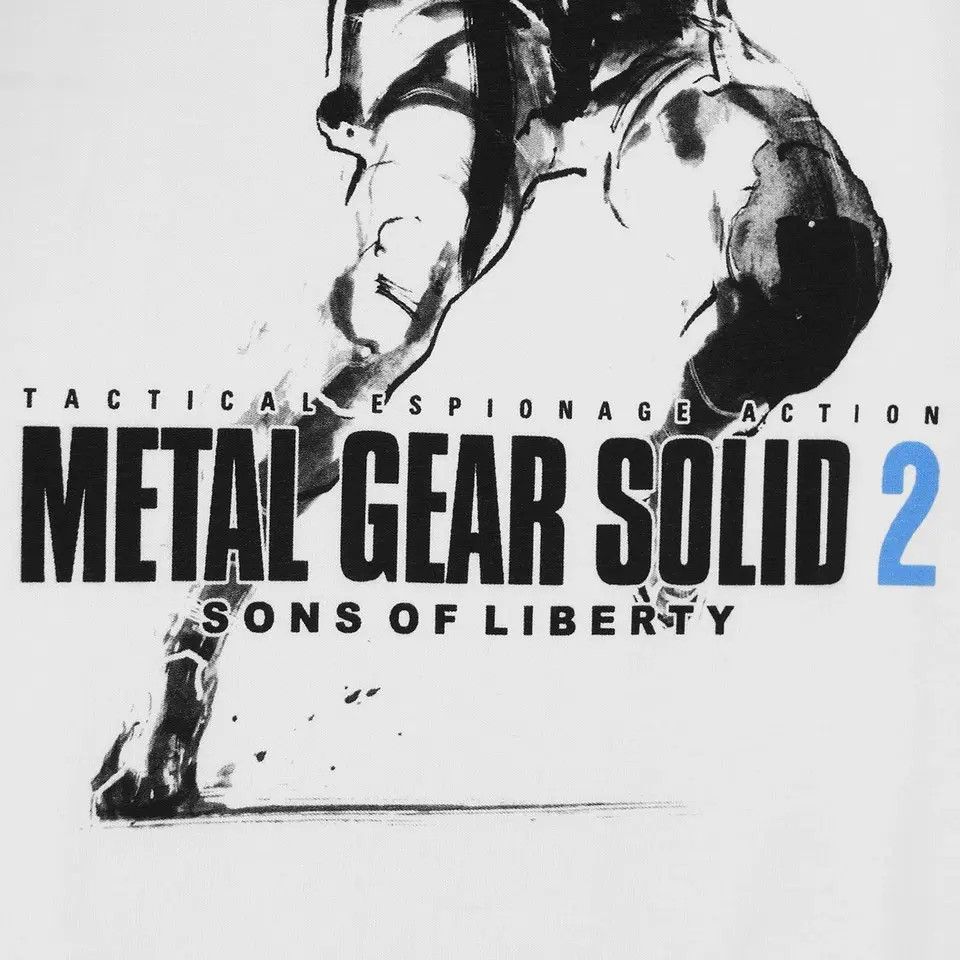 Japanese Brand Metal Gear Solid 2 Printed Tshirt Size US L / EU 52-54 / 3 - 5 Thumbnail