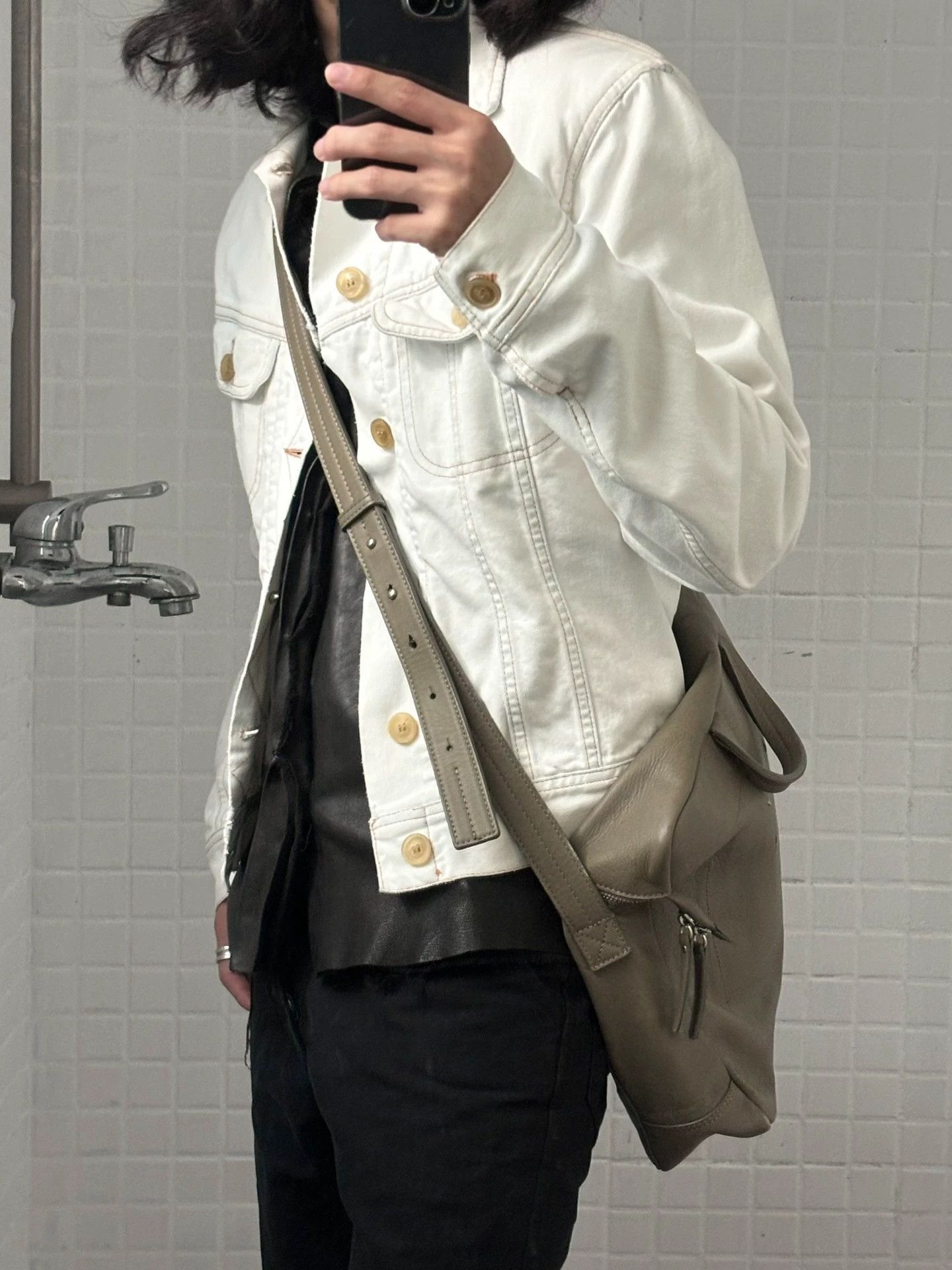 Maison Margiela MMM AW1999 Men's Two-in-One Bleached Denim Jacket Size US M / EU 48-50 / 2 - 2 Thumbnail