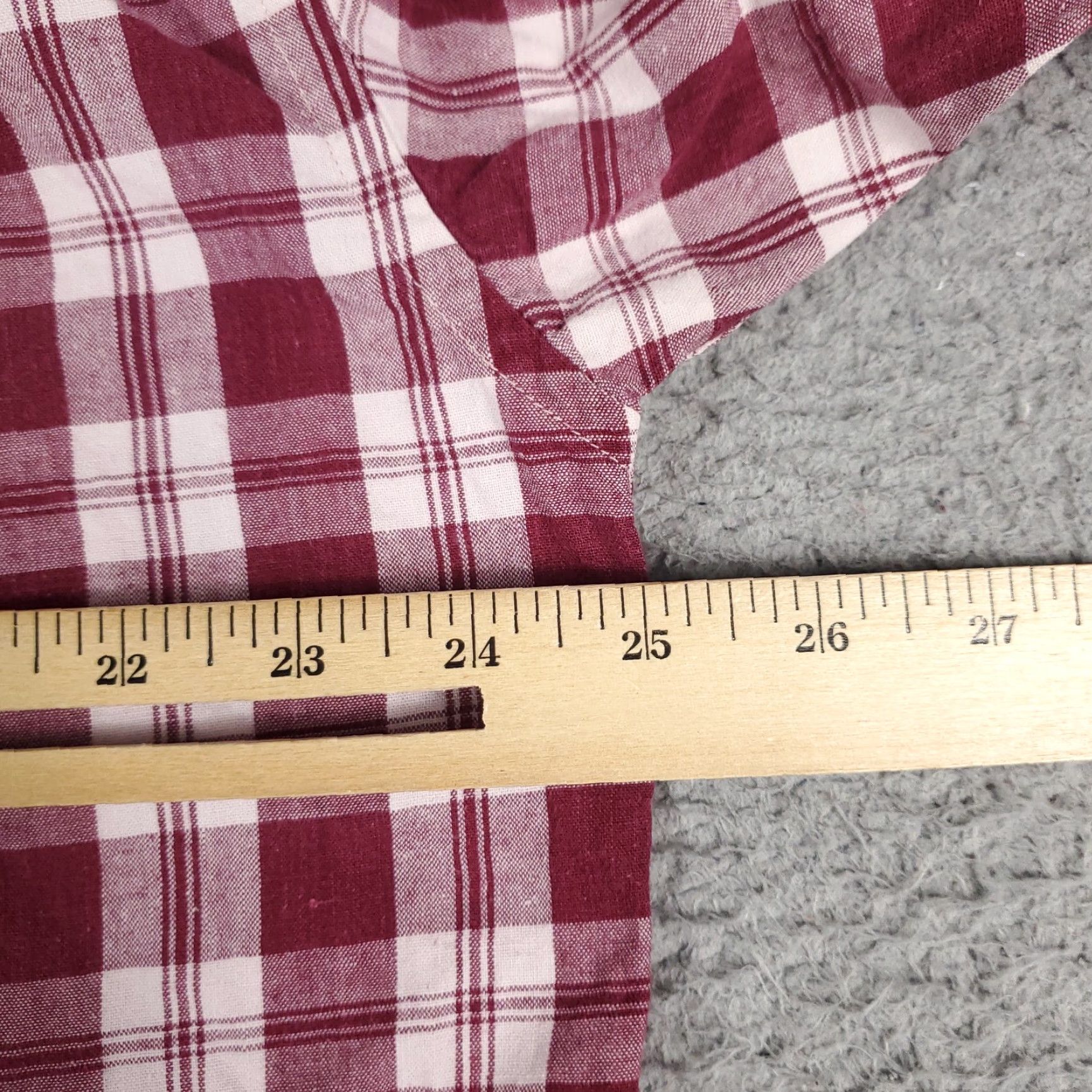 Tommy Hilfiger VINTAGE Tommy Hilfiger Shirt Men Medium Red Plaid Casual Button Up Long Sleeve Size US M / EU 48-50 / 2 - 5 Thumbnail