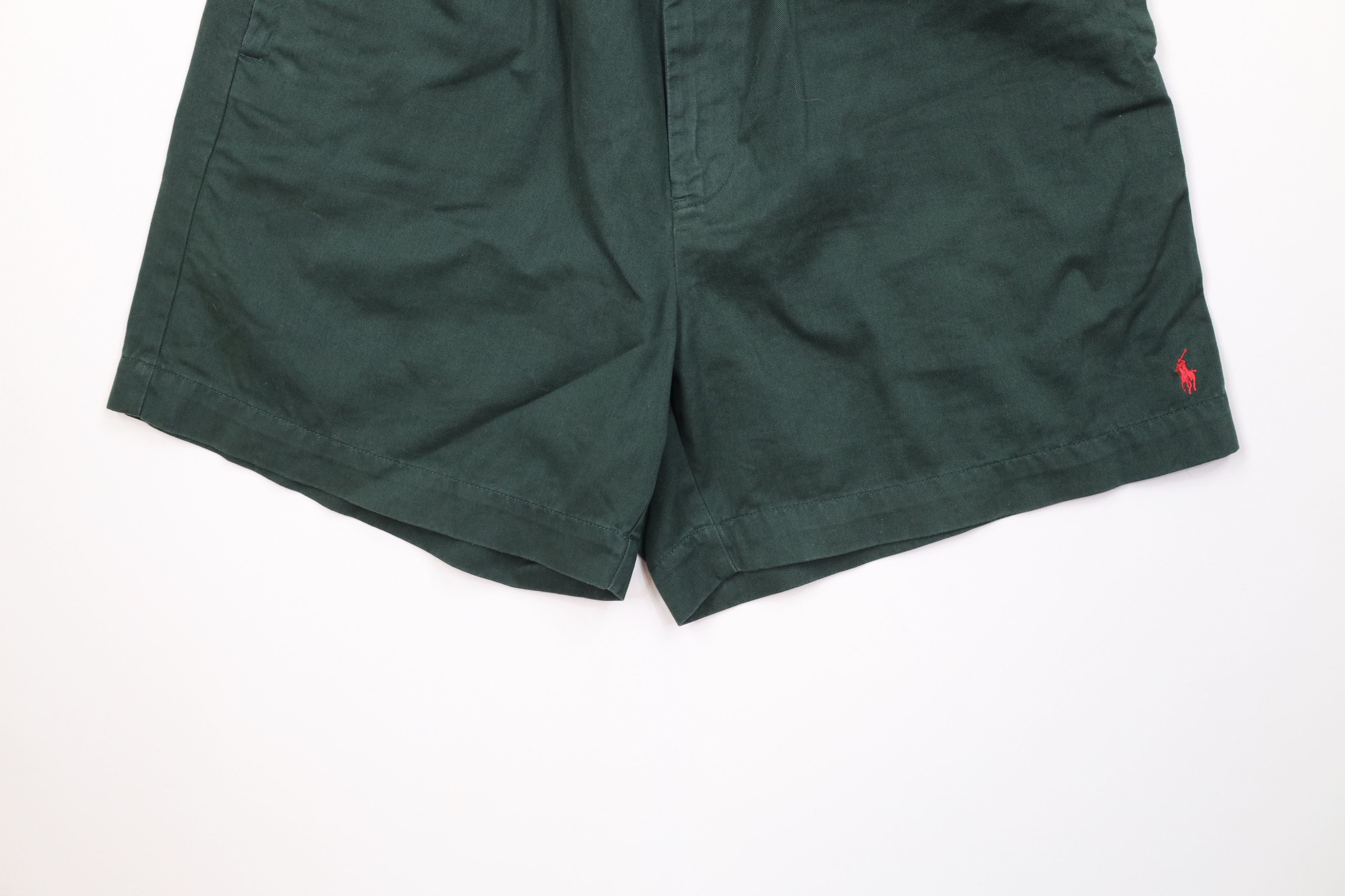 Ralph Lauren Vintage 90s Ralph Lauren Above Knee Cotton Dad Shorts Dark Size US 36 / EU 52 - 4 Thumbnail