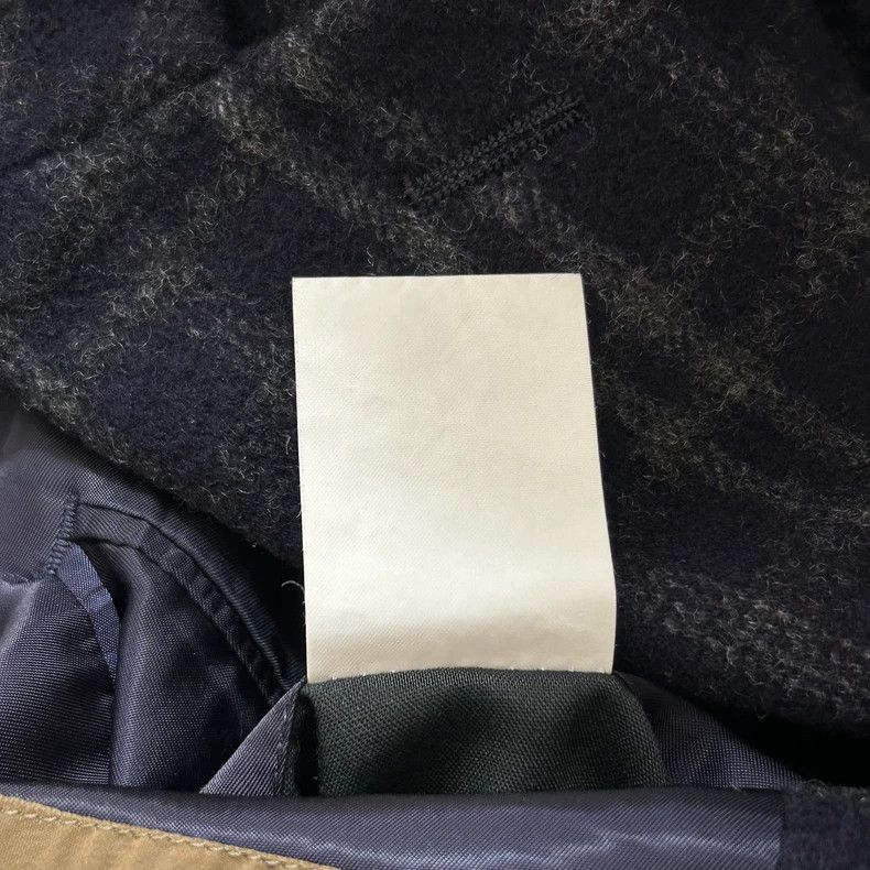 Yohji Yamamoto Yohji Yamamoto size s 90s navy blue retro plaid suit 2502- Size 38S - 7 Thumbnail