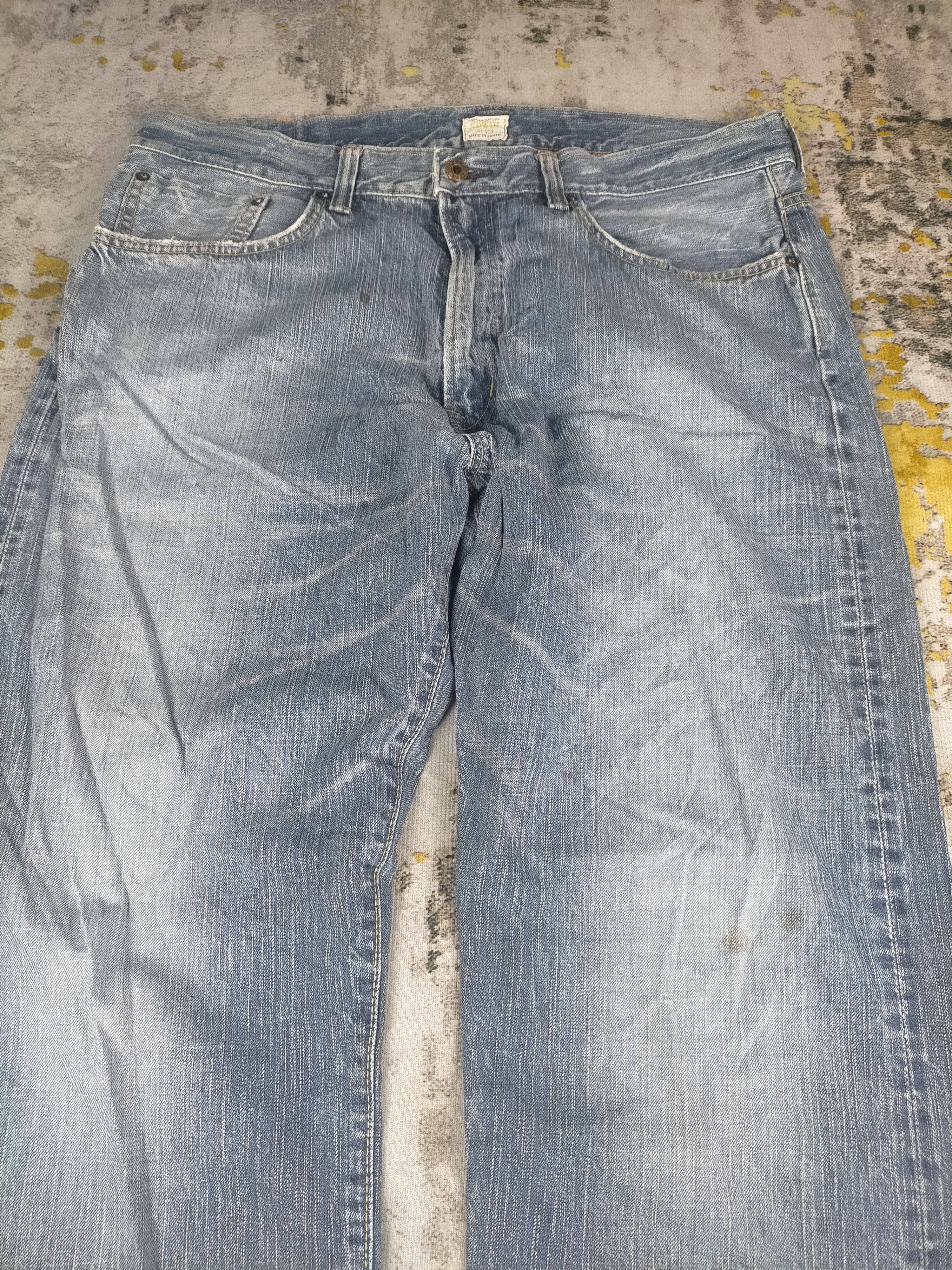 Edwin 🔥90s Edwin 505z Selvedge Mudwash Baggy Jeans Size US 36 / EU 52 - 3 Thumbnail