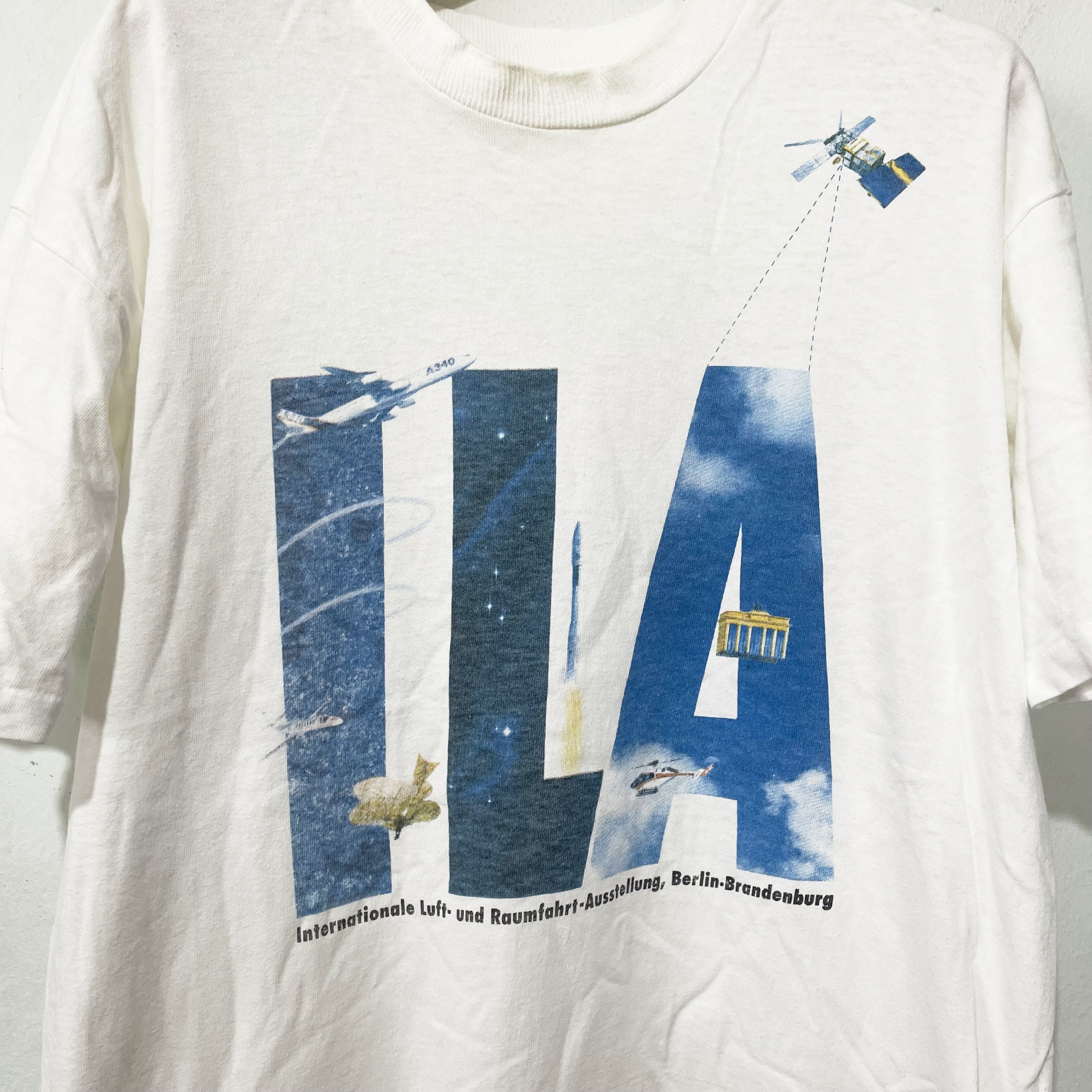 Vintage Vintage 90s ILA Berlin Air Show T-Shirt Size US M / EU 48-50 / 2 - 2 Thumbnail