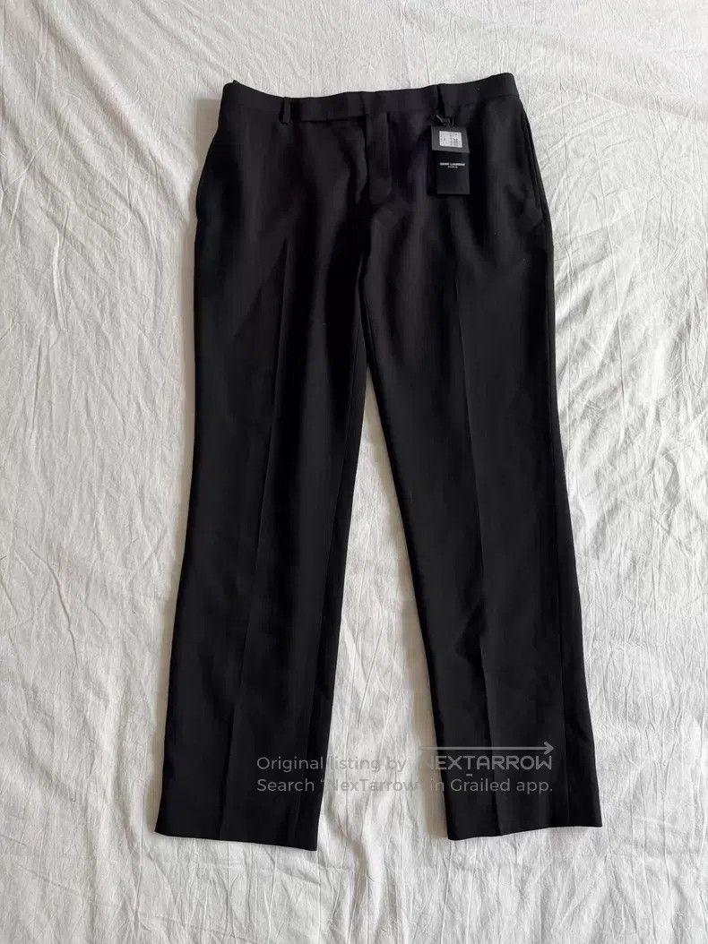 Saint Laurent Paris Saint Laurent Paris Basic Black Trousers Size US 34 / EU 50 - 1 Thumbnail