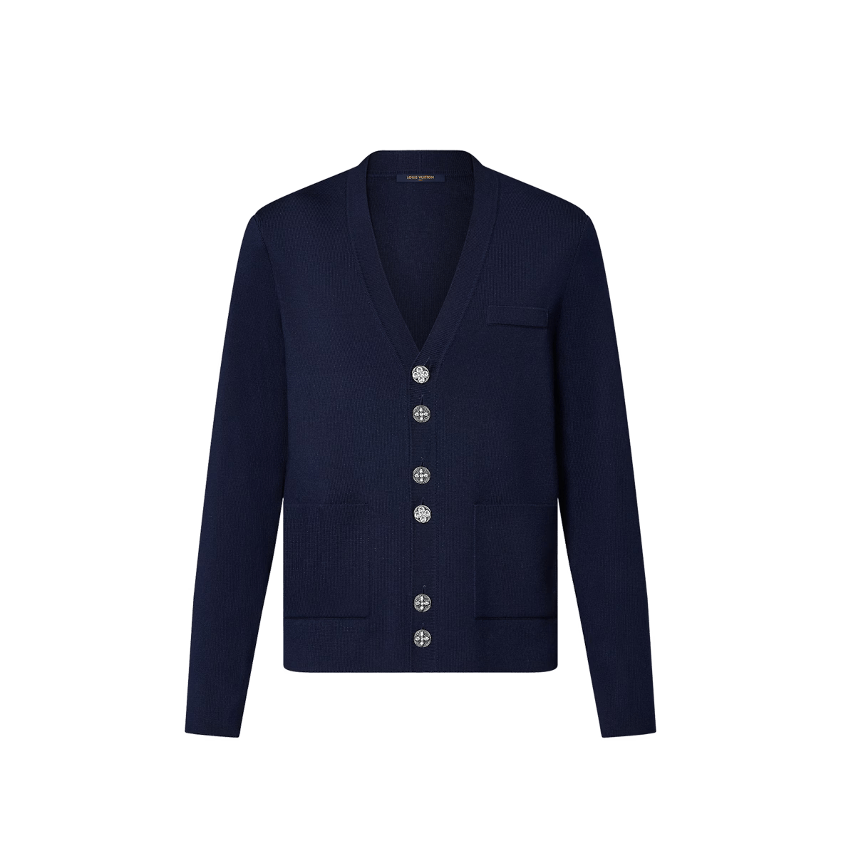 LOUIS VUITTON SWEATER WOOL KNITWEAR ZIP MONOGRAM LOGO 1AFIUH