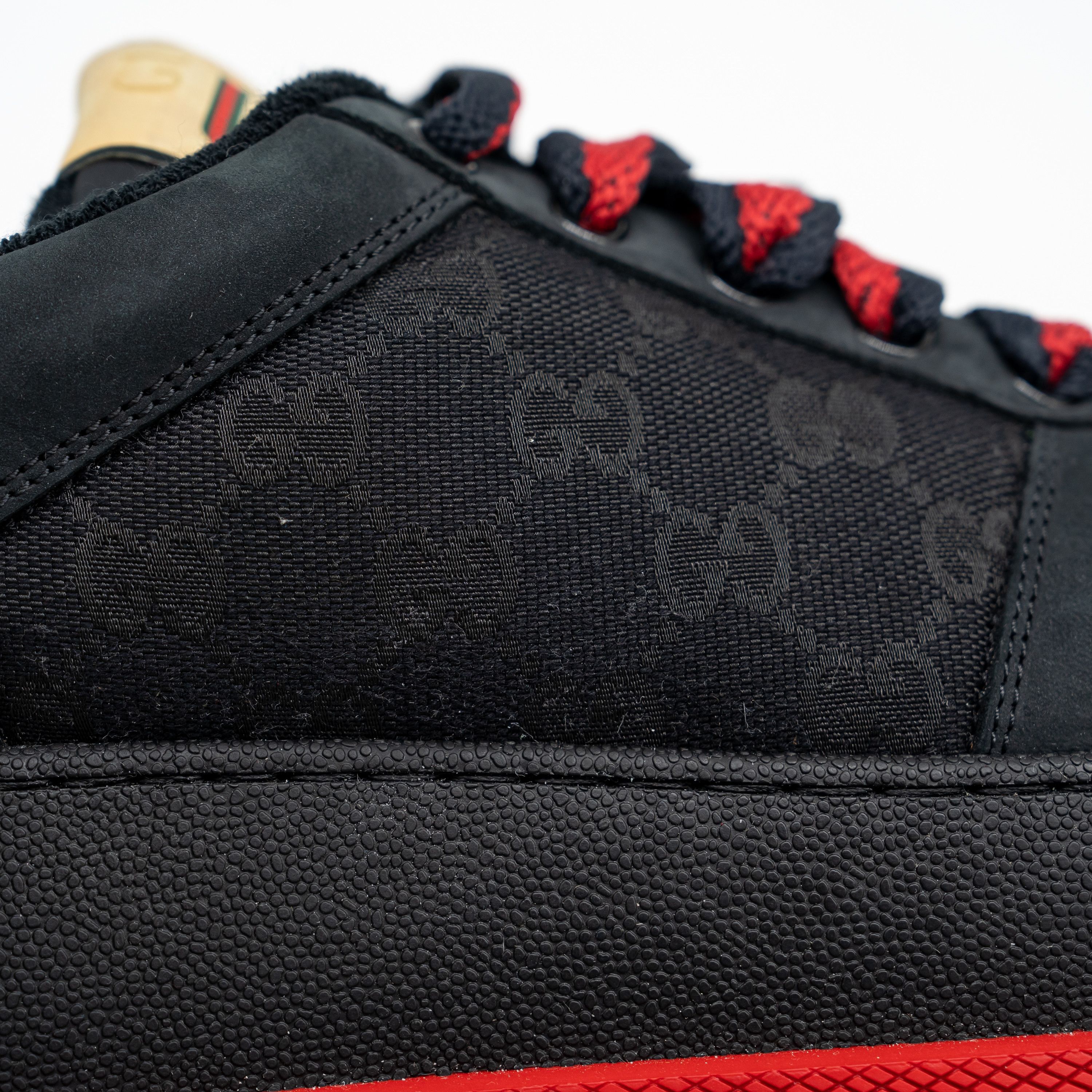 Gucci 10us Gucci Double Screener GG Black Red Chunky Sneakers Size US 10 / EU 43 - 9 Thumbnail