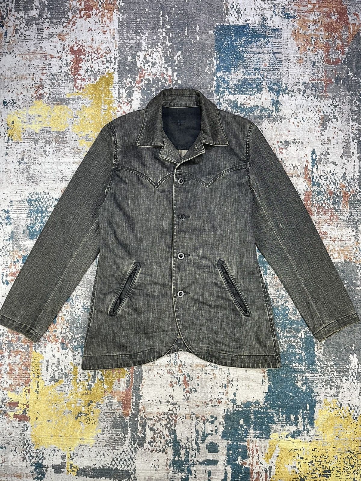 Beams Plus Beams Dark Grey Denim Jackets Size US M / EU 48-50 / 2 - 1 Thumbnail