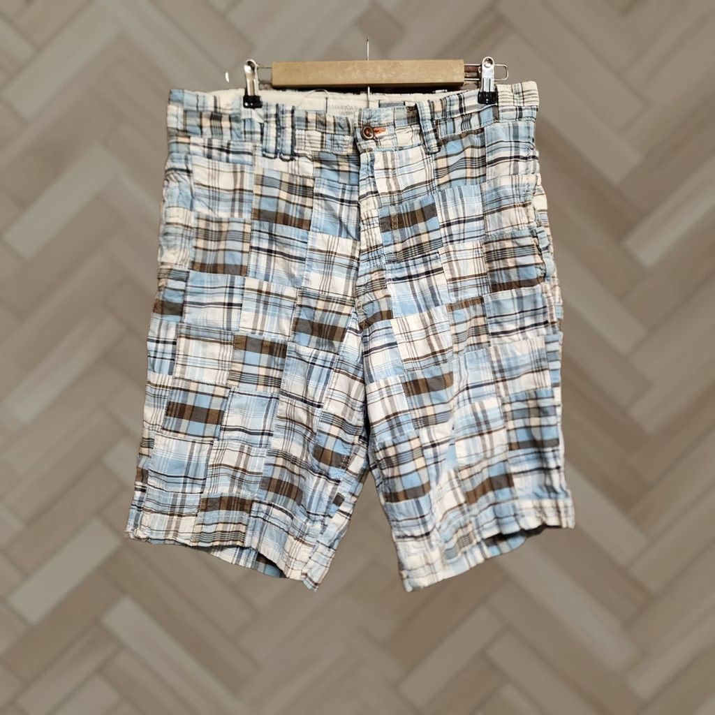 American Eagle Outfitters VINTAGE? American Eagle Mens Blue Patchwork Cargo Shorts 34 Plaid Cargo Shorts Blue Men Casual Travel Shorts Mens 34 Blue - Mens Size US 34 / EU 50 - 1 Thumbnail