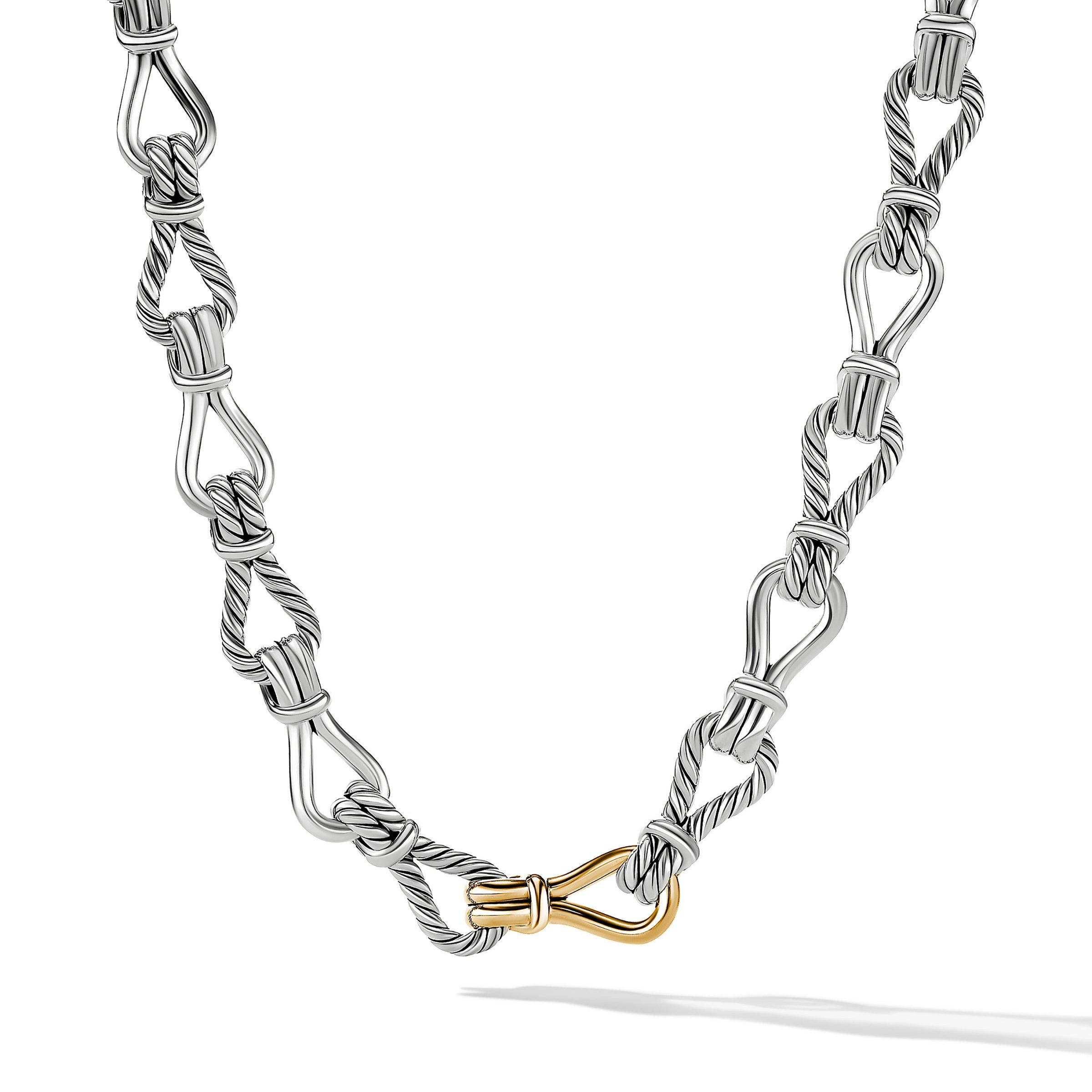 David Yurman o1w1db10525 N16802 Necklace in Silver with 18K Yellow Gold Size ONE SIZE - 1 Thumbnail