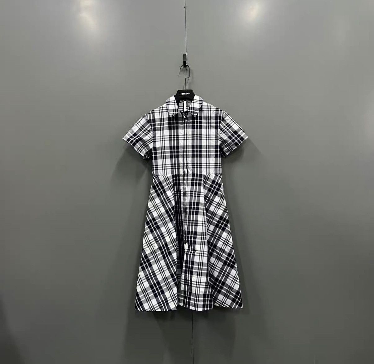 Dior Dior Black and White Plaid Short-Sleeve Dress J41 Size XS / US 0-2 / IT 36-38 - 1 Thumbnail