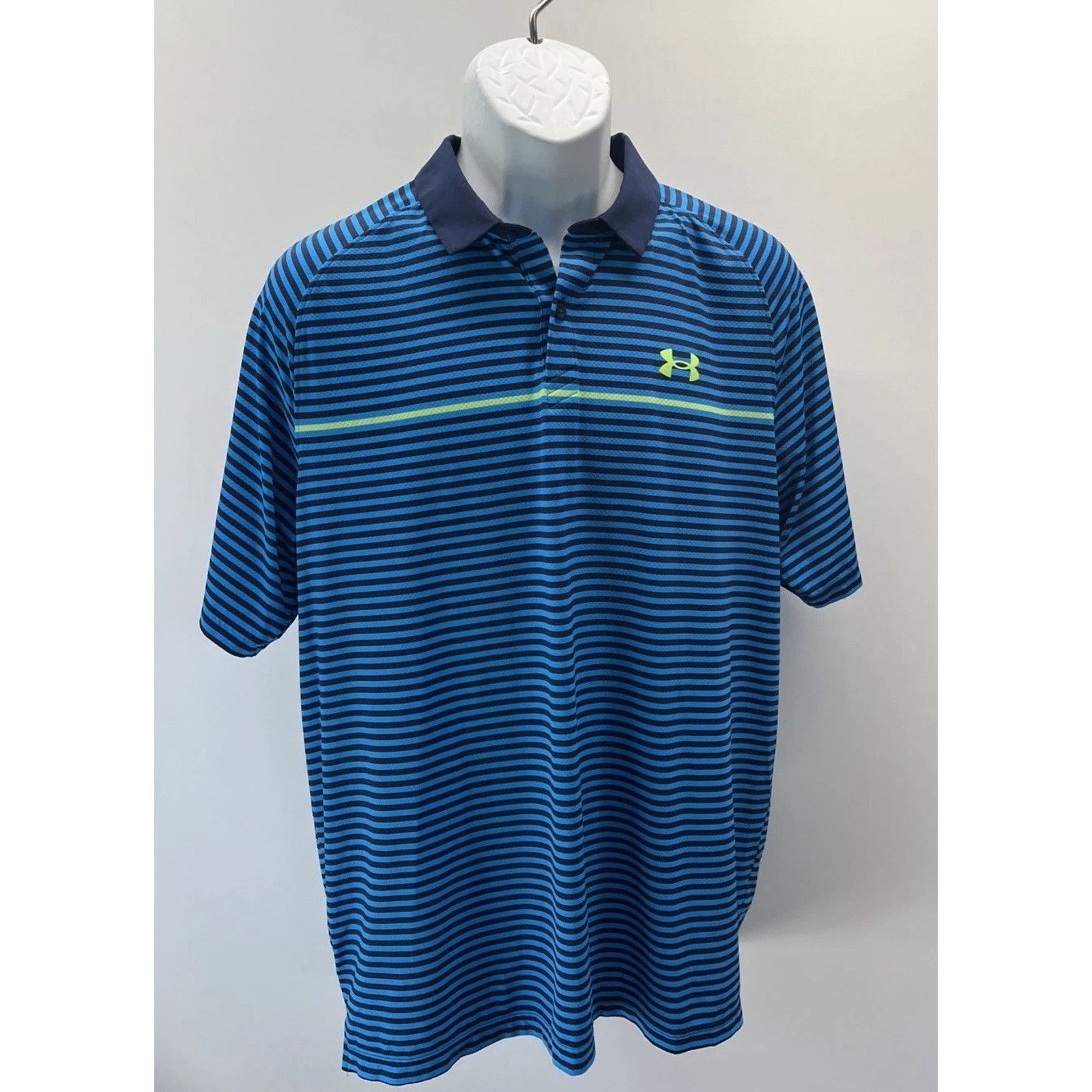 Under Armour Under Armour Men's UA Iso-Chill Striped Polo Large Size US L / EU 52-54 / 3 - 1 Thumbnail