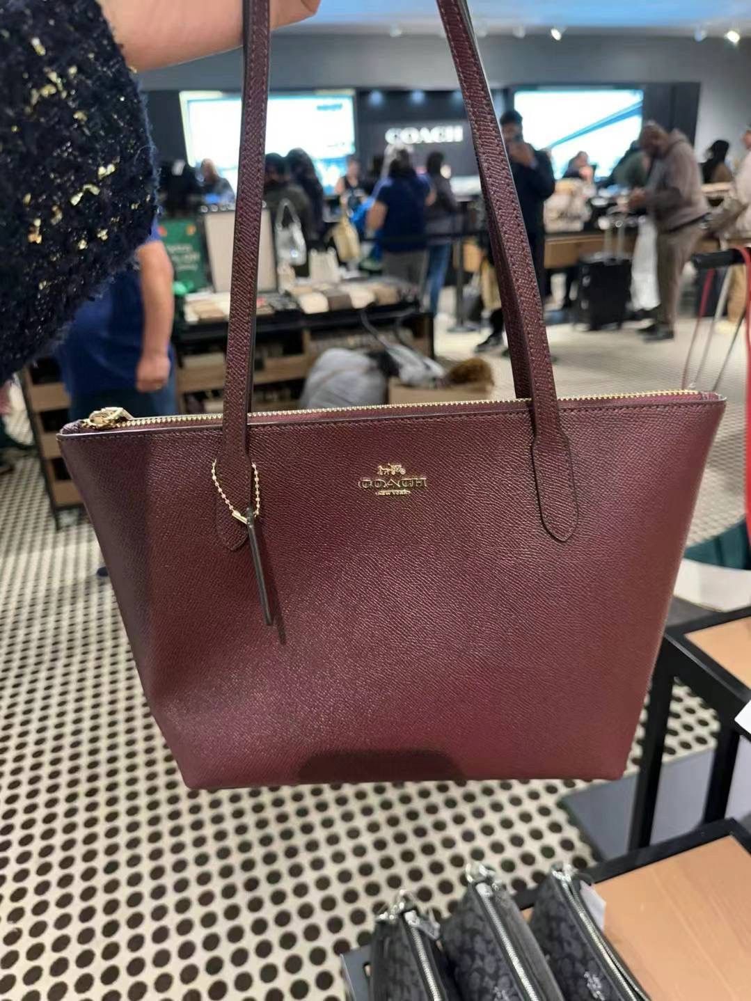 Coach oxblood tote online