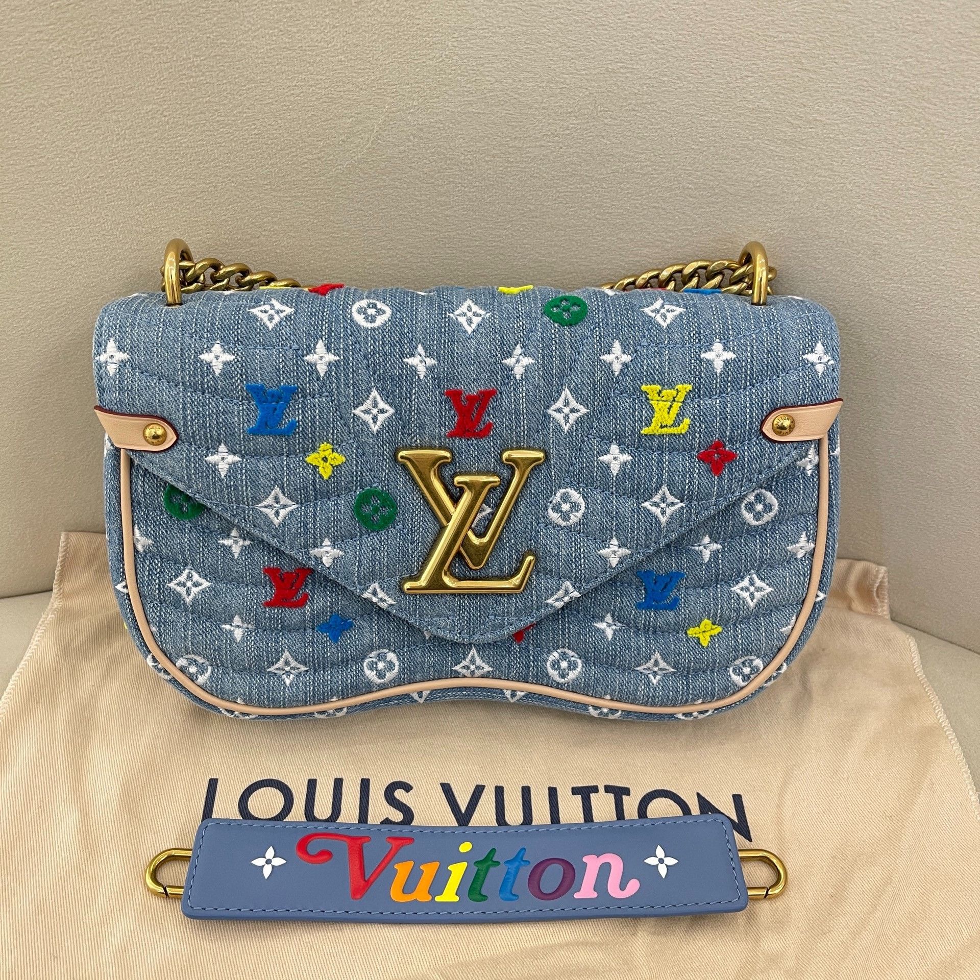 Louis Vuitton Louis Vuitton Wave Denim Crossbody Bag Size ONE SIZE - 1 Thumbnail