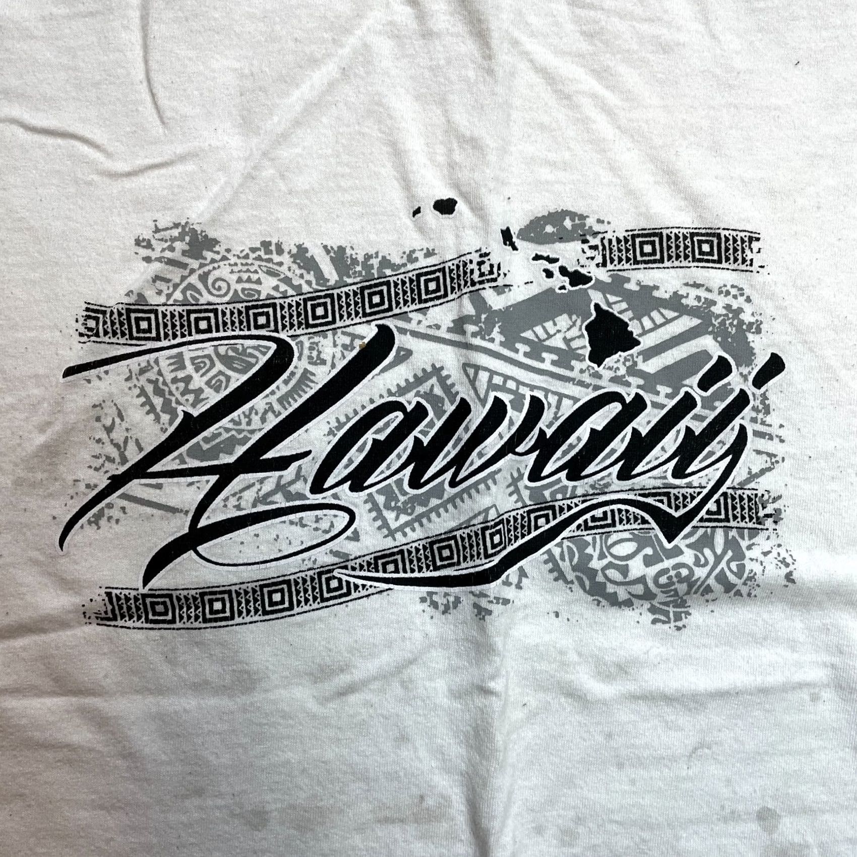 Hanes VINTAGE Hanes Shirt Mens XL White Short Sleeve Hawaii Beach Tropical Casual Adult Cotton Size US XL / EU 56 / 4 - 2 Thumbnail