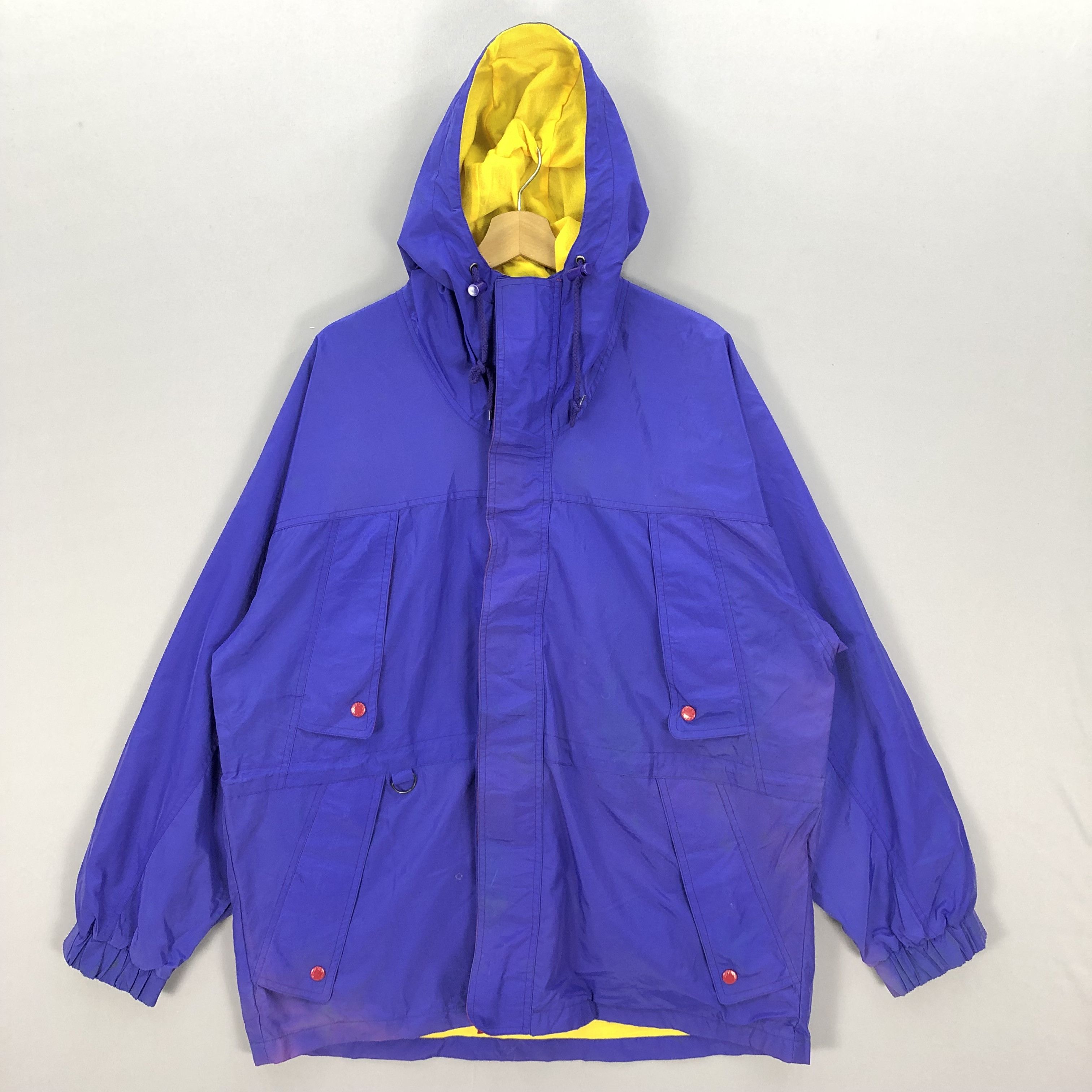 Japanese Brand × Vintage Vintage Blueky Hoodie Windbreaker Zipper Japanese Jackets Size US L / EU 52-54 / 3 - 2 Thumbnail