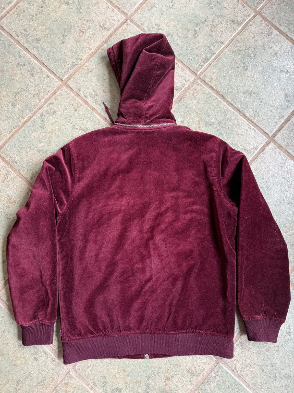 Supreme Supreme Burgundy Eagle Velour Jacket Medium Size US M / EU 48-50 / 2 - 2 Thumbnail